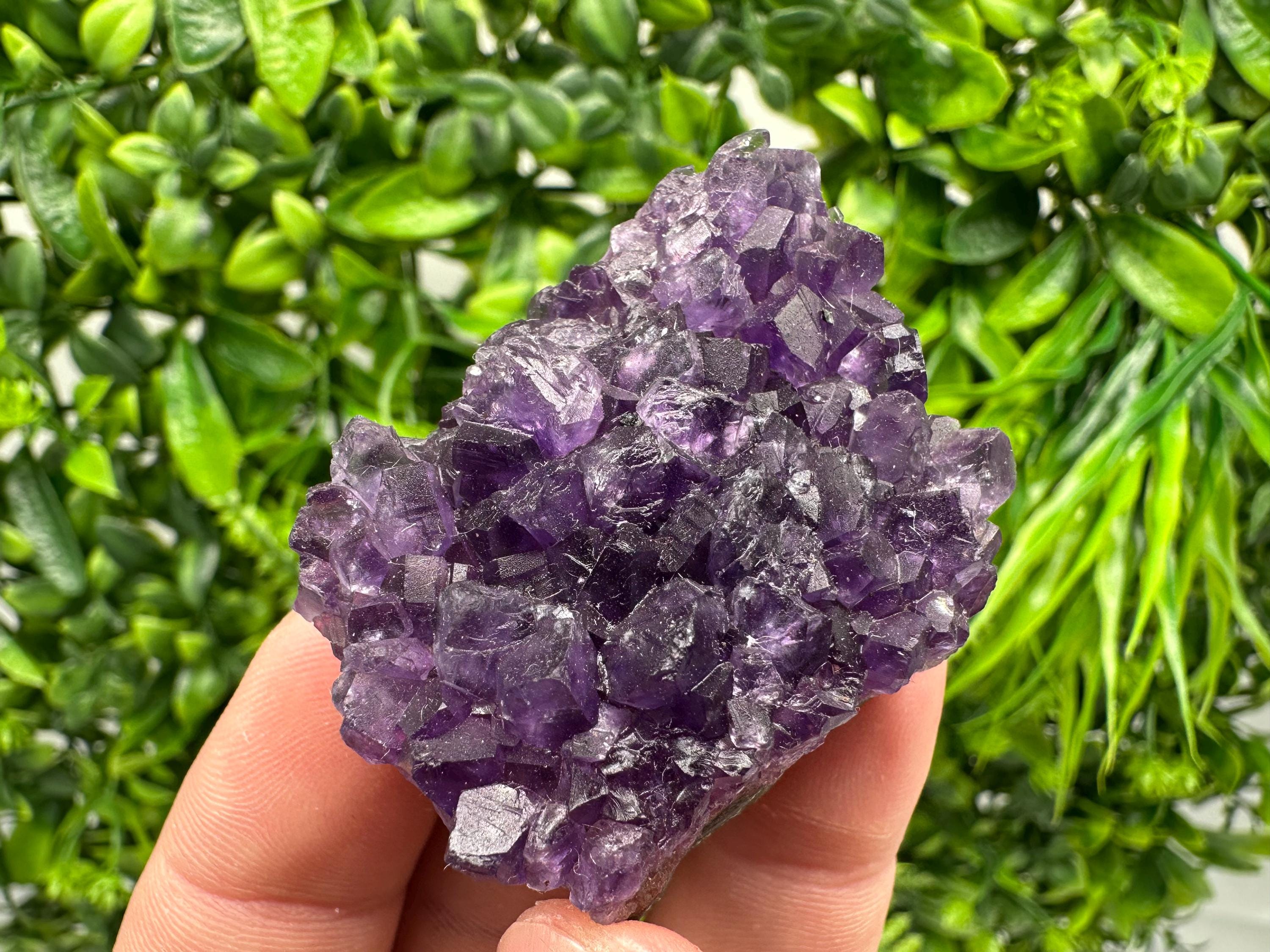 Uruguay Amethyst Cluster: Purple Quartz Crystal, Home Decor
