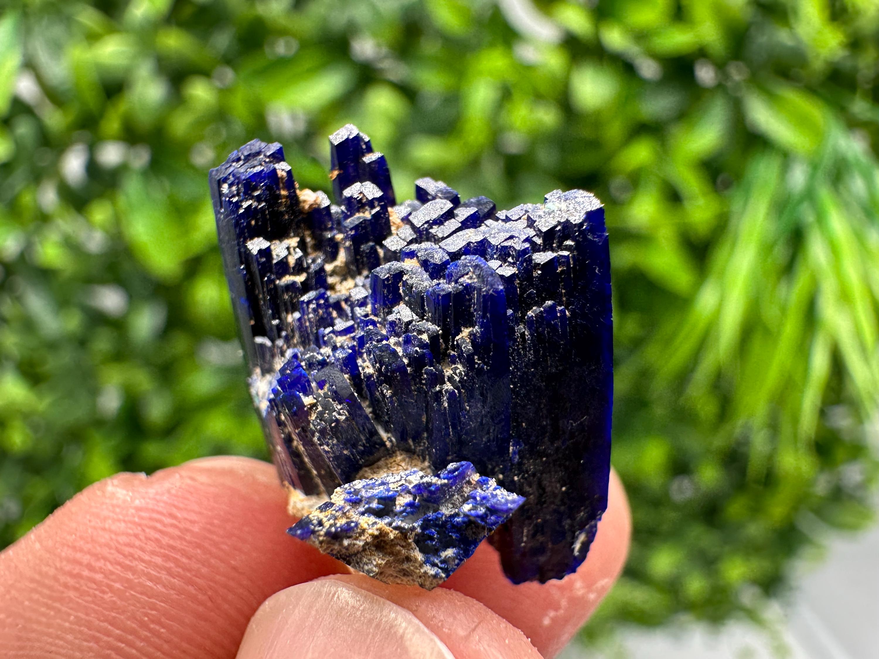Crystallized Azurite-Kerrouchen,Morocco-Blue Azurite Specimen-High Quality Blue Azurite-Azurite Mineral Specimen, gemmy,lustrous of Azurite