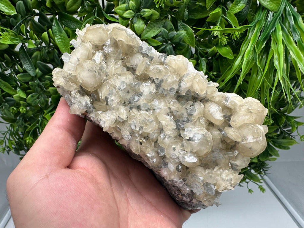 Wonderful Calcite on Quartz from Vurba mine,Madan,Bulgaria,natural,collection mineral specimen,Home decor stone,Gift,Metaphysical item