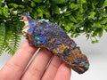 Azurite Malachite Mineral Specimen: Moroccan Blue-Green Crystal, Collector Stone