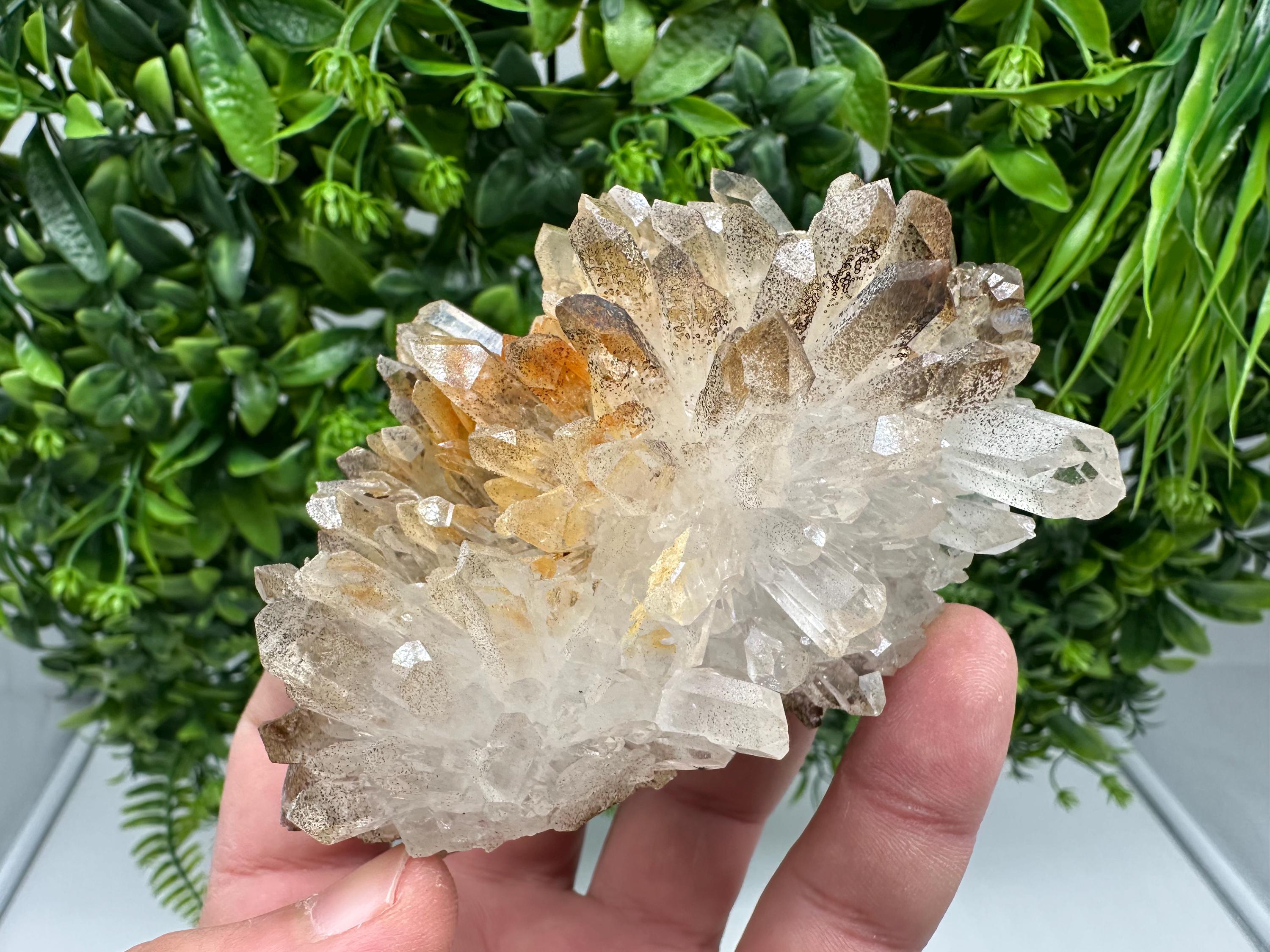Transparent Quartz whit Siderite 9th September mine Bulgaria natural minerals souvenir crystal stone gift minerals collection rock