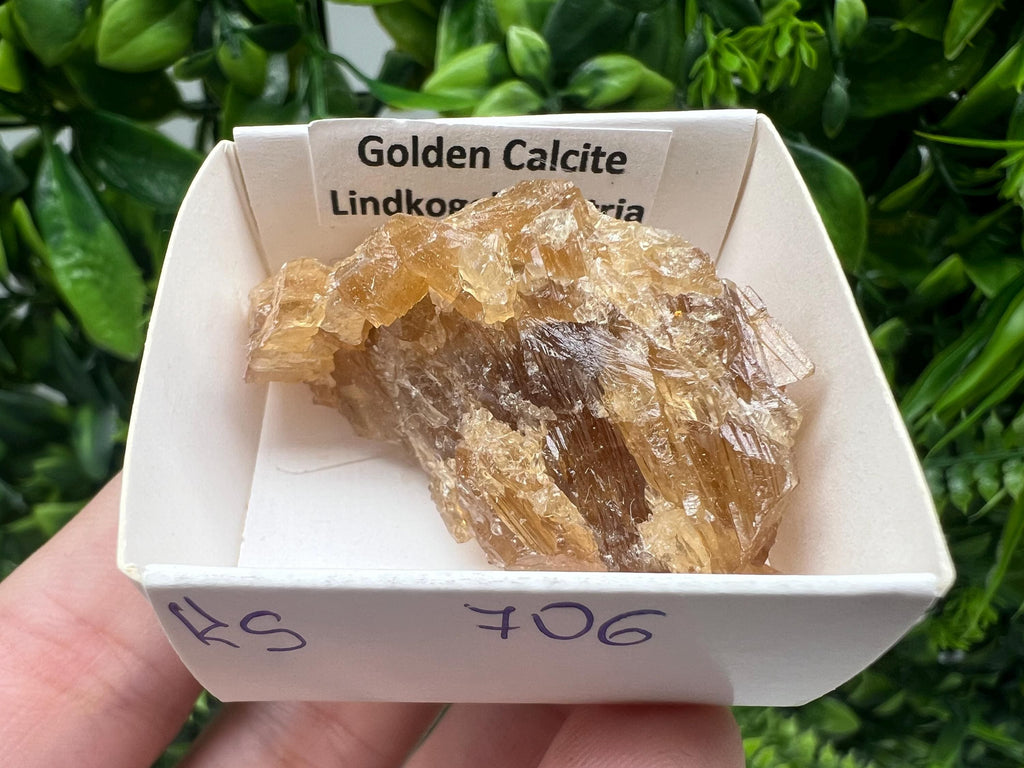Raw Honey Calcite Stone: Rough Golden Crystal (5/3.5 cm