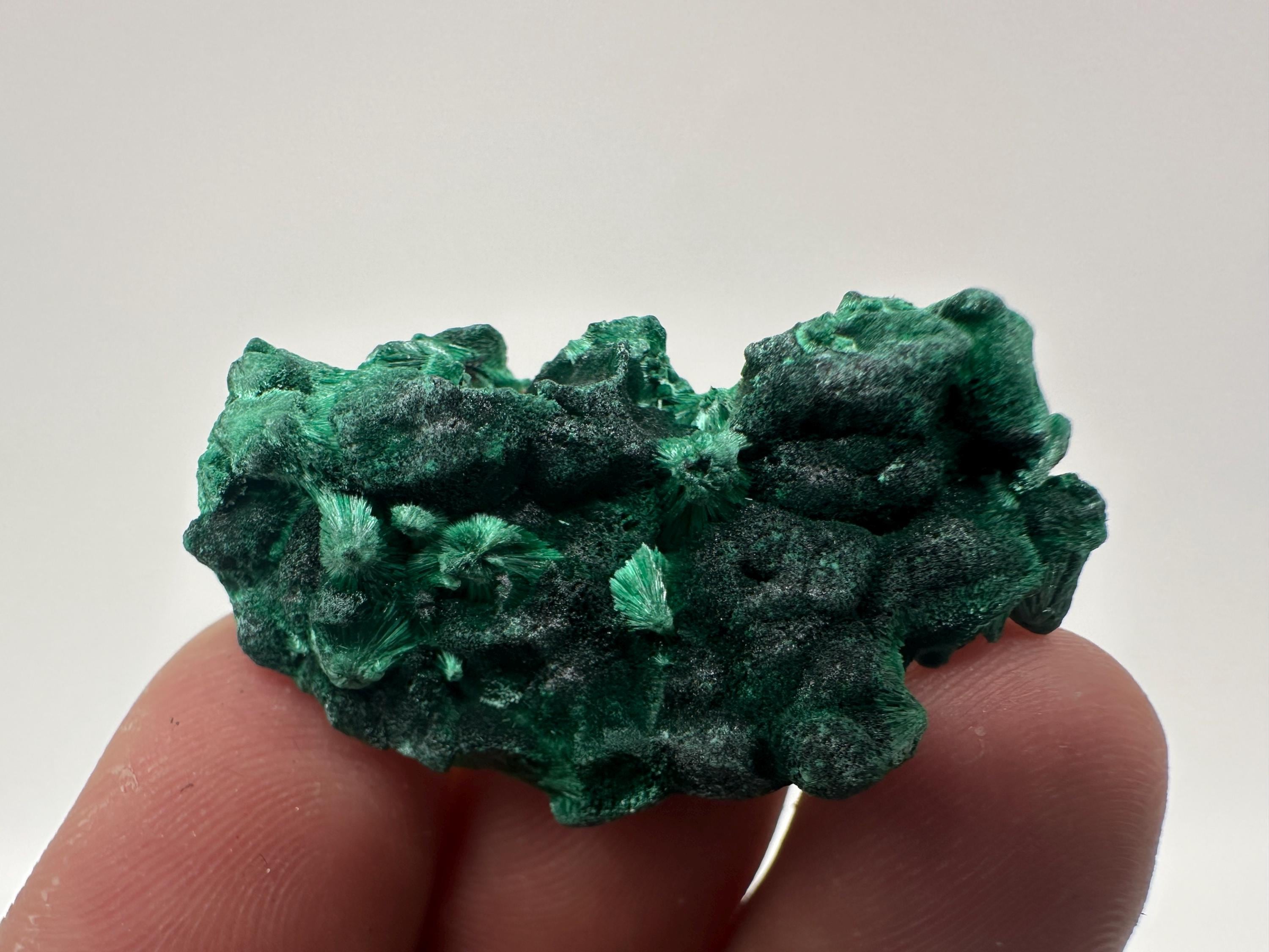 Green Polished Malachite Crystal, Congo Minerals Specimen