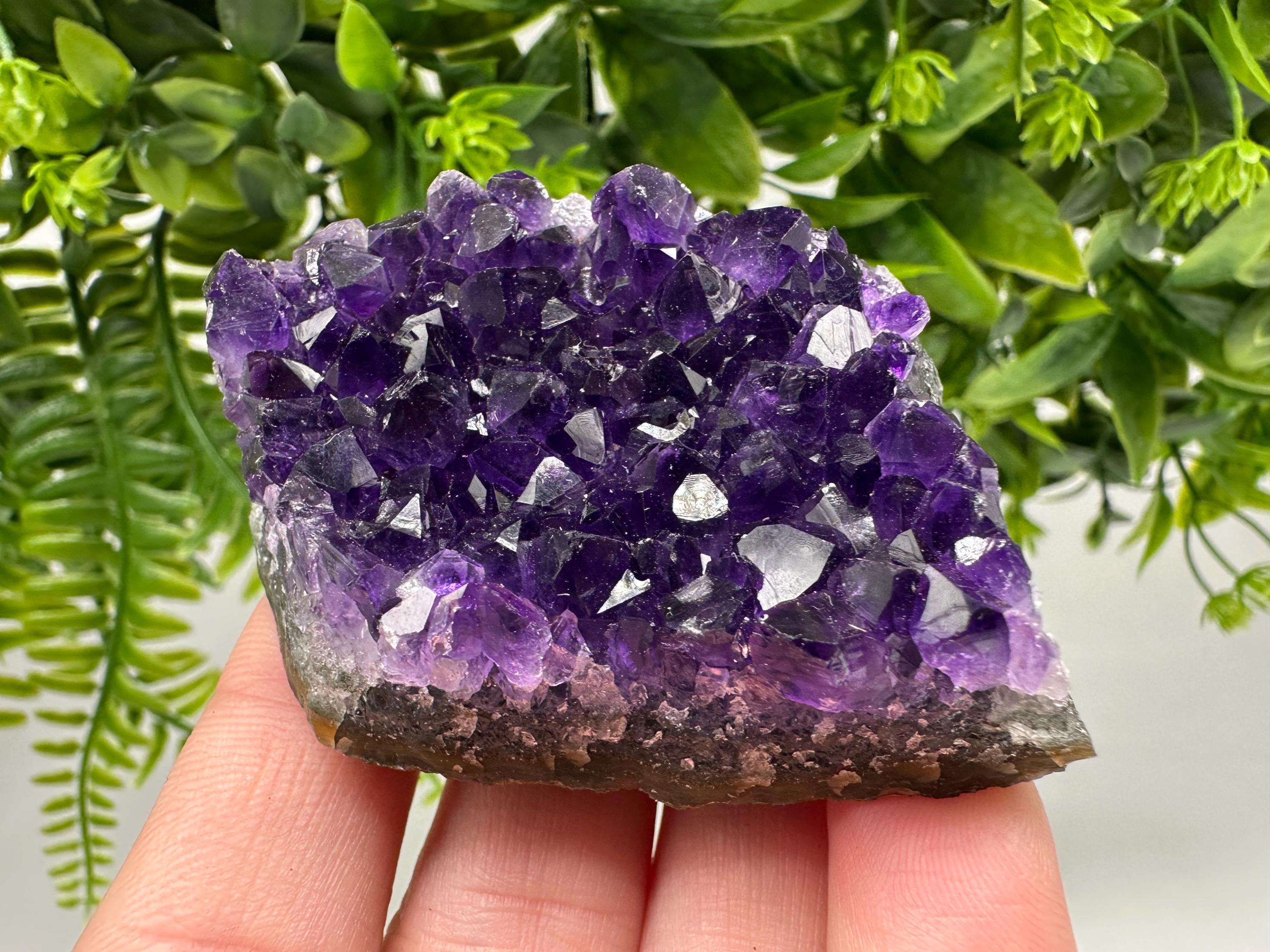 Uruguay Amethyst Crystal: Purple Quartz Home Decor, Energy Stone