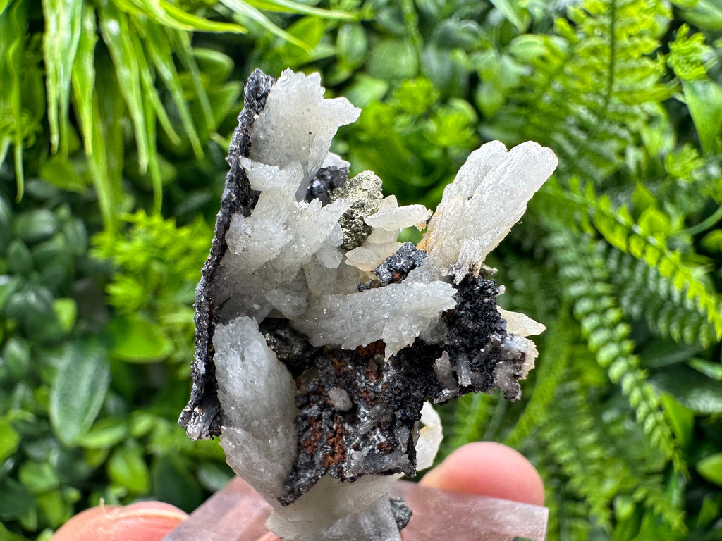 Green Quartz with Galena Chalcopyrite: Madan Bulgaria Mineral Decor