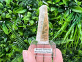 Golden Phantom Selenite Slab: Utah Raw Crystal Wand