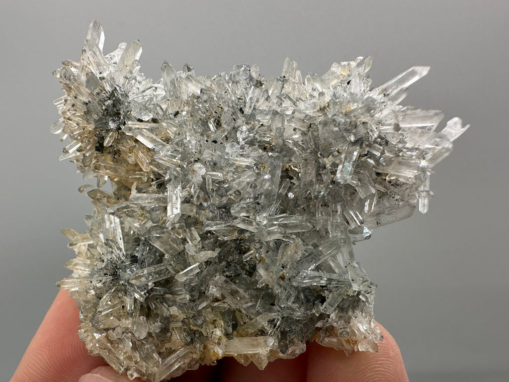 Pyrite Sphalerite on Quartz Micro Crystal Cluster - Borieva Bulgaria