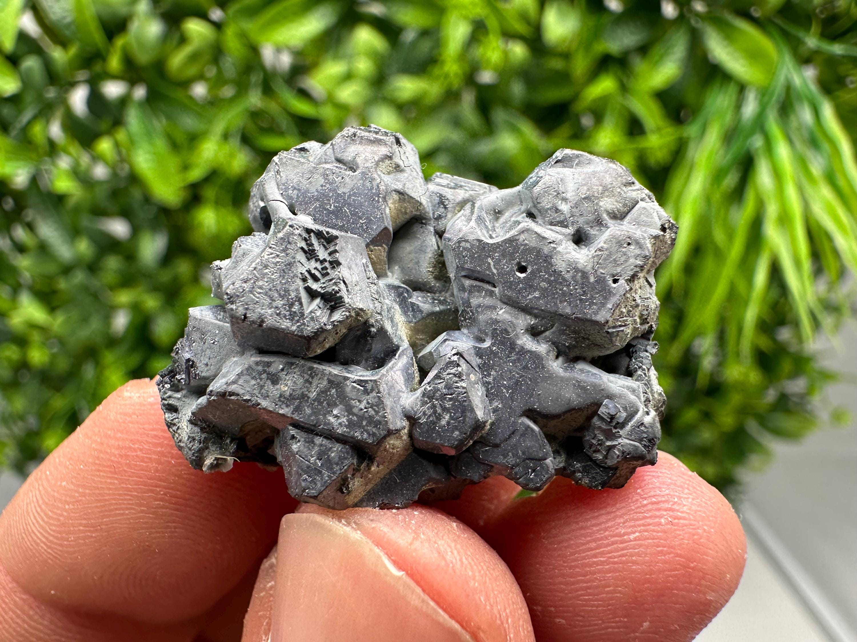 Shiny Galena Cluster: Borieva Mine, Bulgaria - Natural Mineral Stone