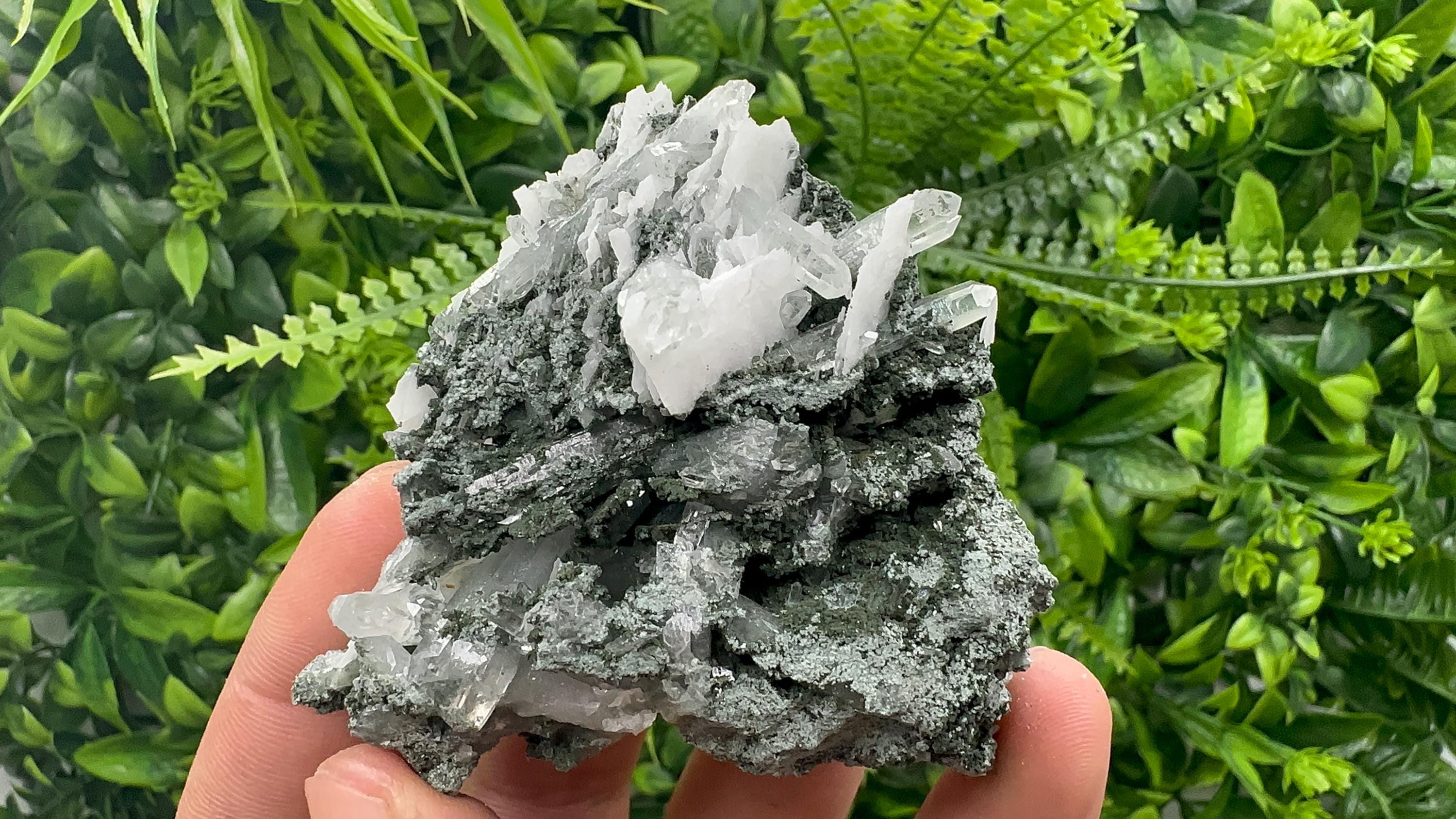 Quartz Chlorite Calcite Specimen, Borieva Mine, Bulgaria