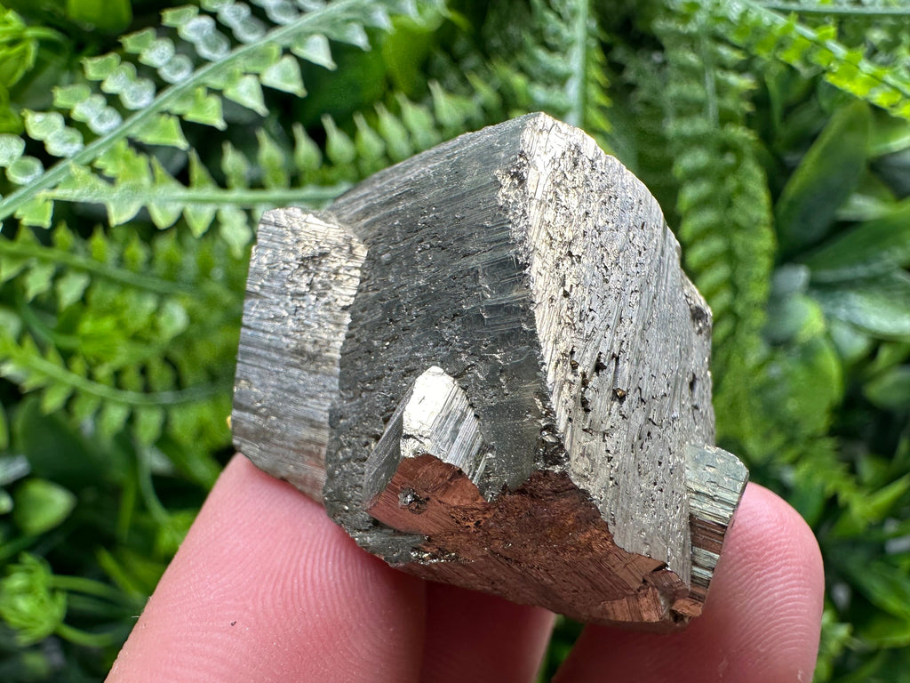 Natural Pyrite Crystal, Shiny Fool's Gold Mineral, Borieva Mine