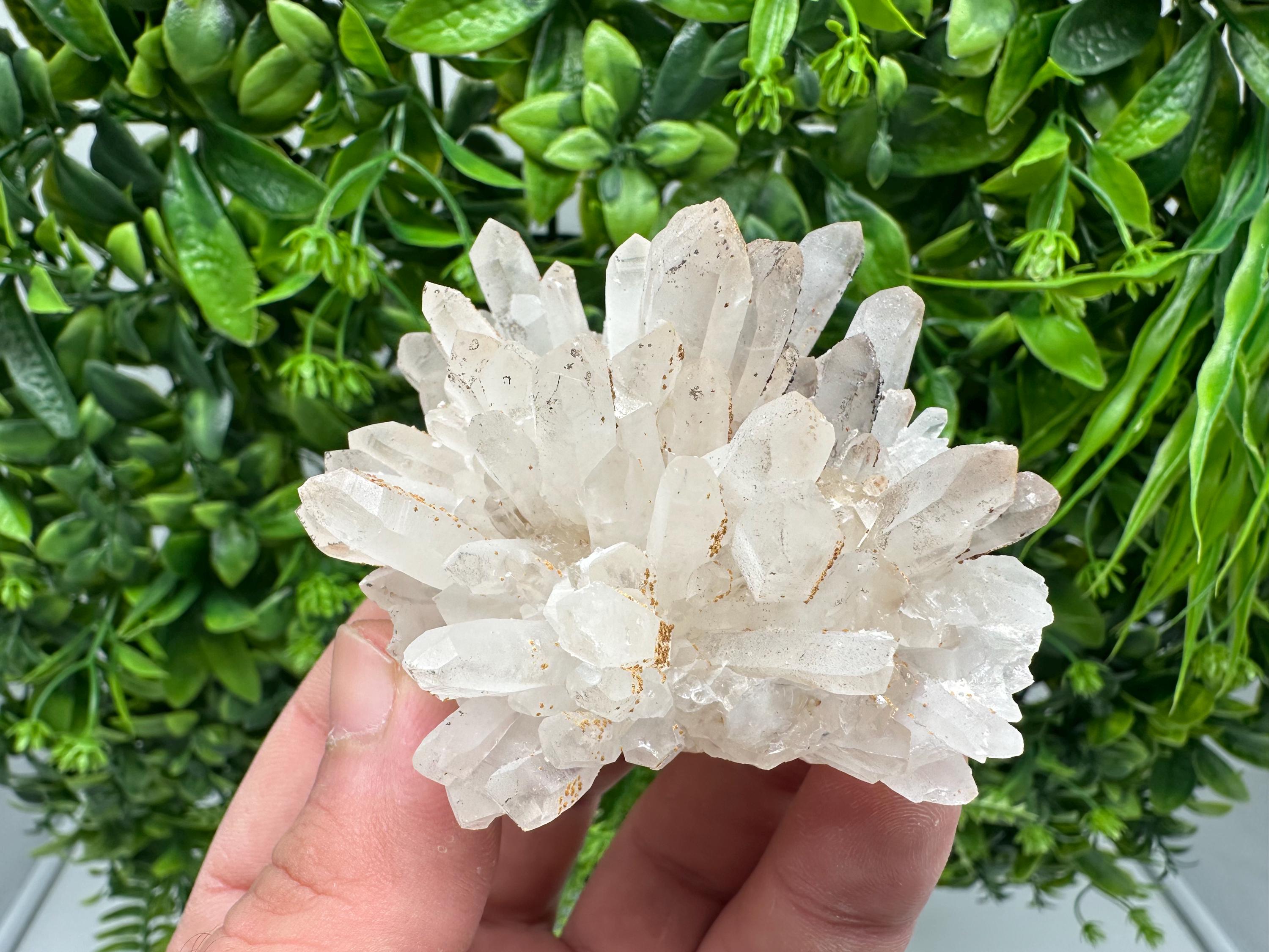 Transparent Quartz whit Siderite 9th September mine Bulgaria natural minerals souvenir crystal stone gift minerals collection rock