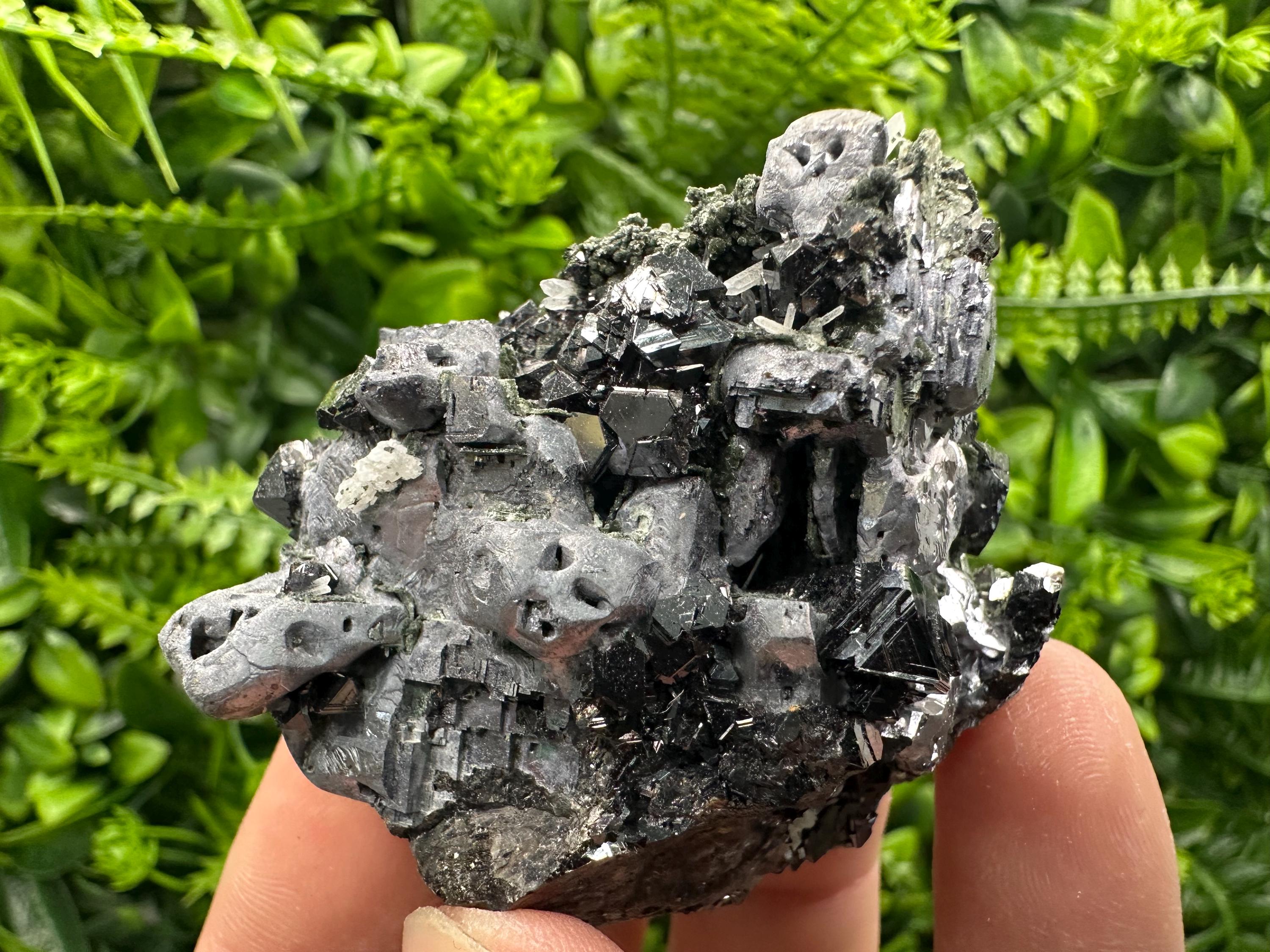 Skeletal Galena, Sphalerite, Quartz Mineral Specimen, Bulgaria