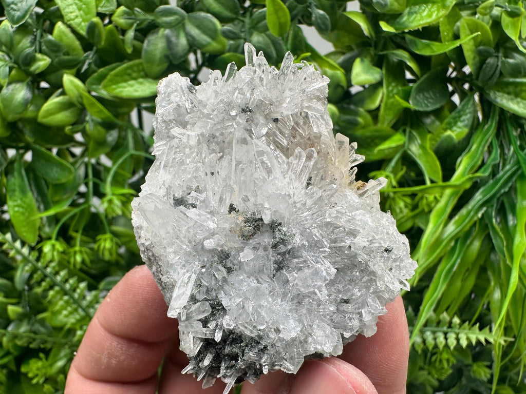Transparent Quartz on Chlorite Matrix, Bulgarian Mineral Specimen