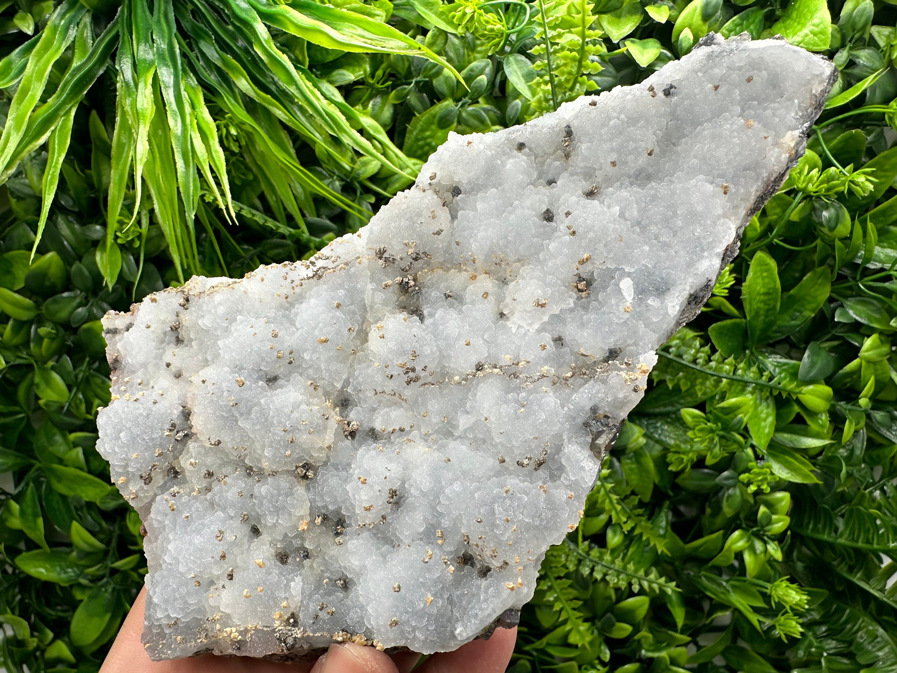 Chalcedony Calcite Cluster, Krushev dol Mineral Specimen