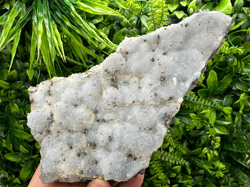 Chalcedony Calcite Cluster, Krushev dol Mineral Specimen