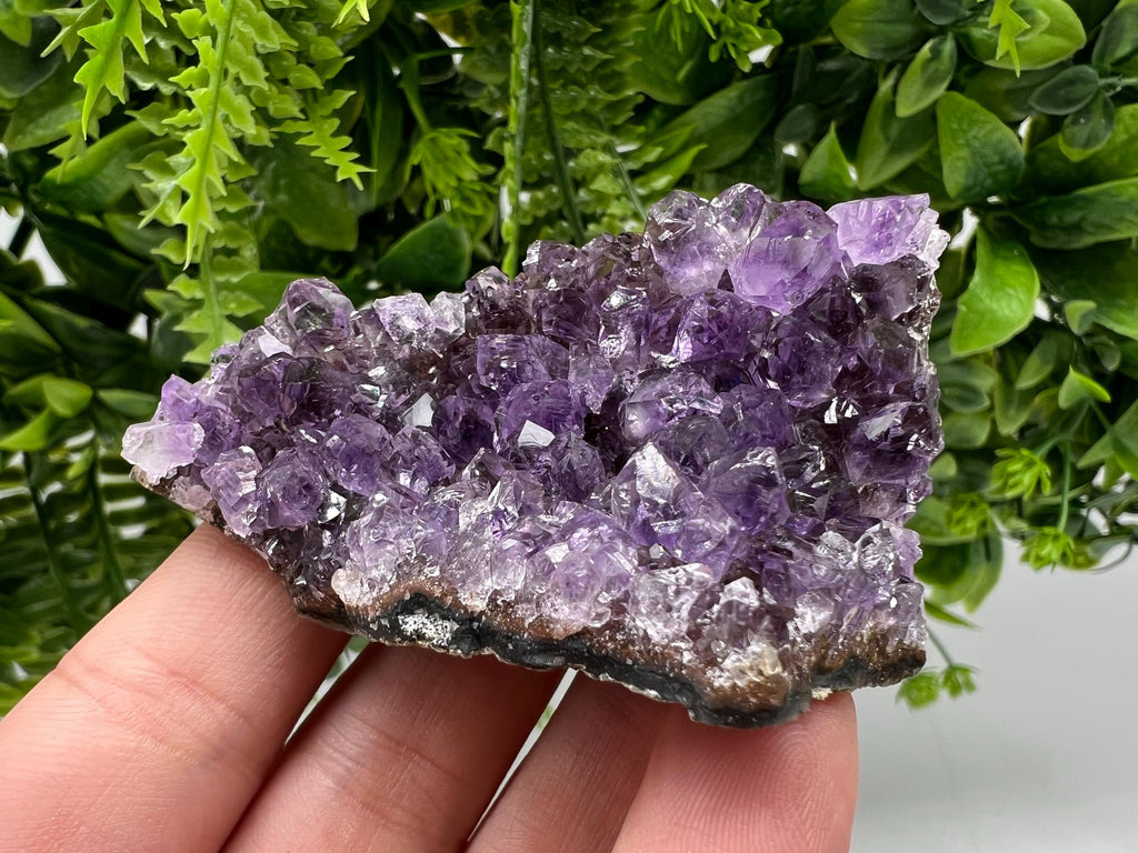 Uruguay Amethyst Cluster: Purple Crystal Home Decor, Energy Stone