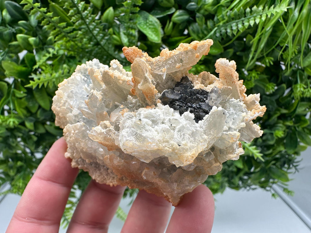 Quartz Calcite Sphalerite Mineral Specimen: Madan Bulgaria Home Decor Stone