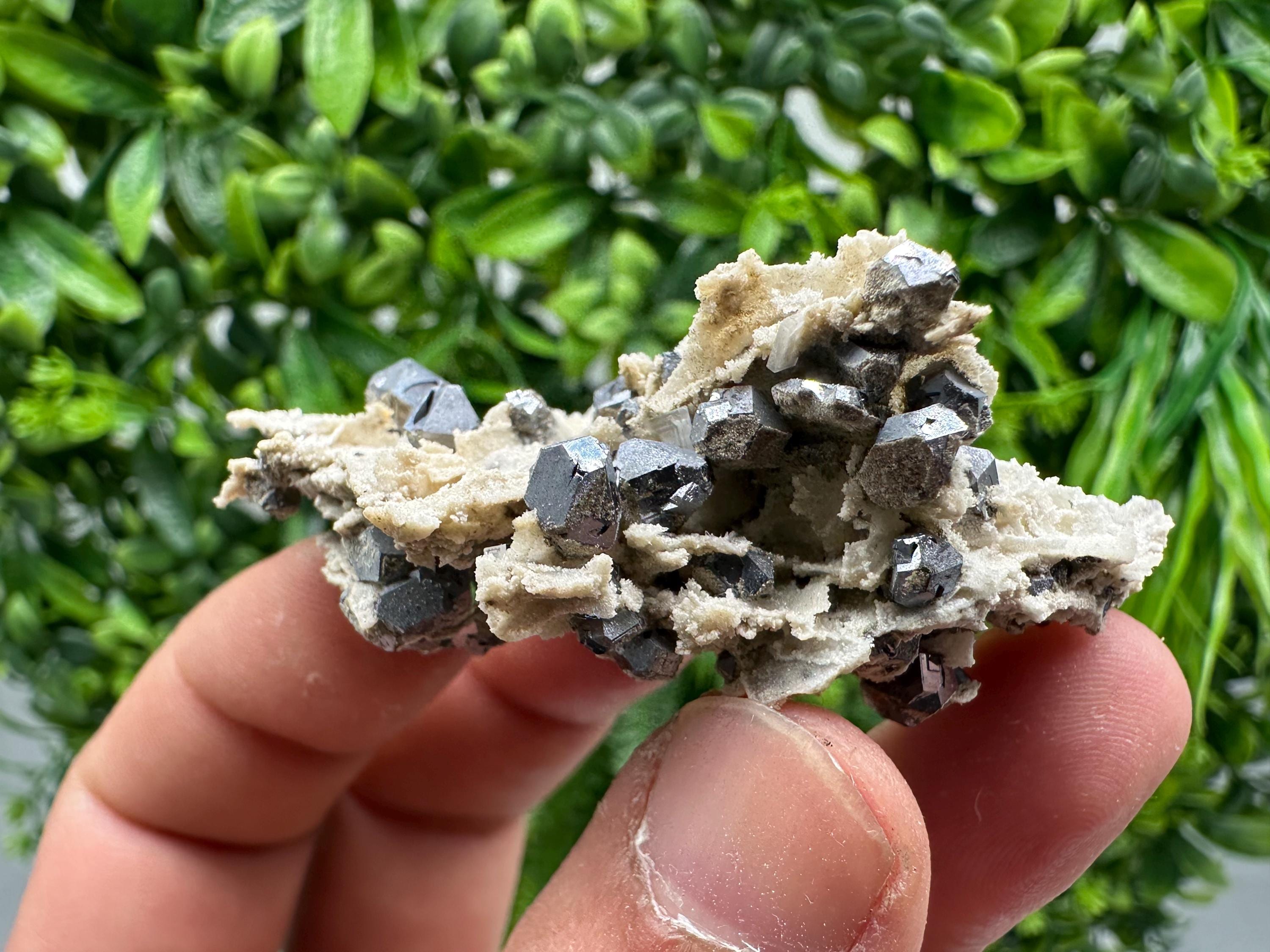 Rare Galena on Chalcedony Specimen, Krushev Dol Mine, Bulgaria