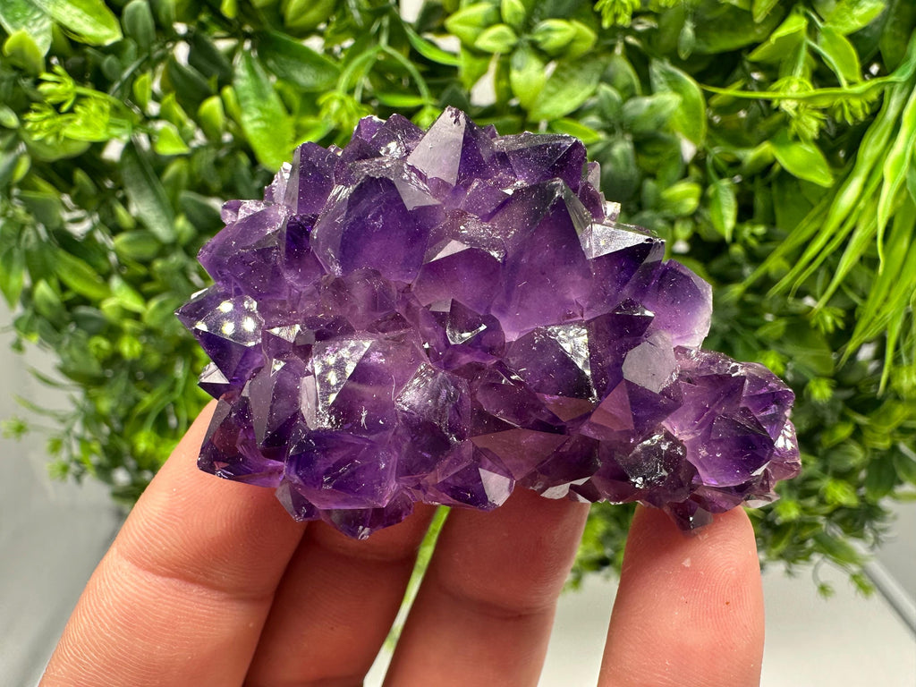Uruguay Amethyst Cluster, Natural Purple Quartz Crystal, Home Decor