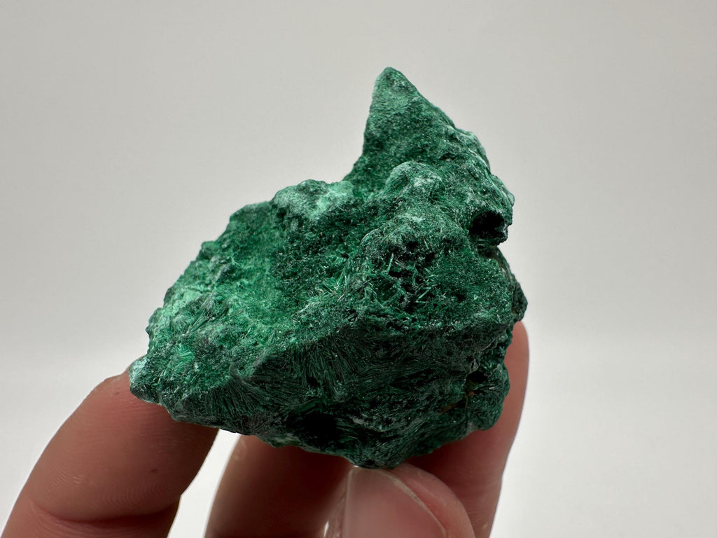 Polished Green Malachite Crystal, Congo Mineral Specimen