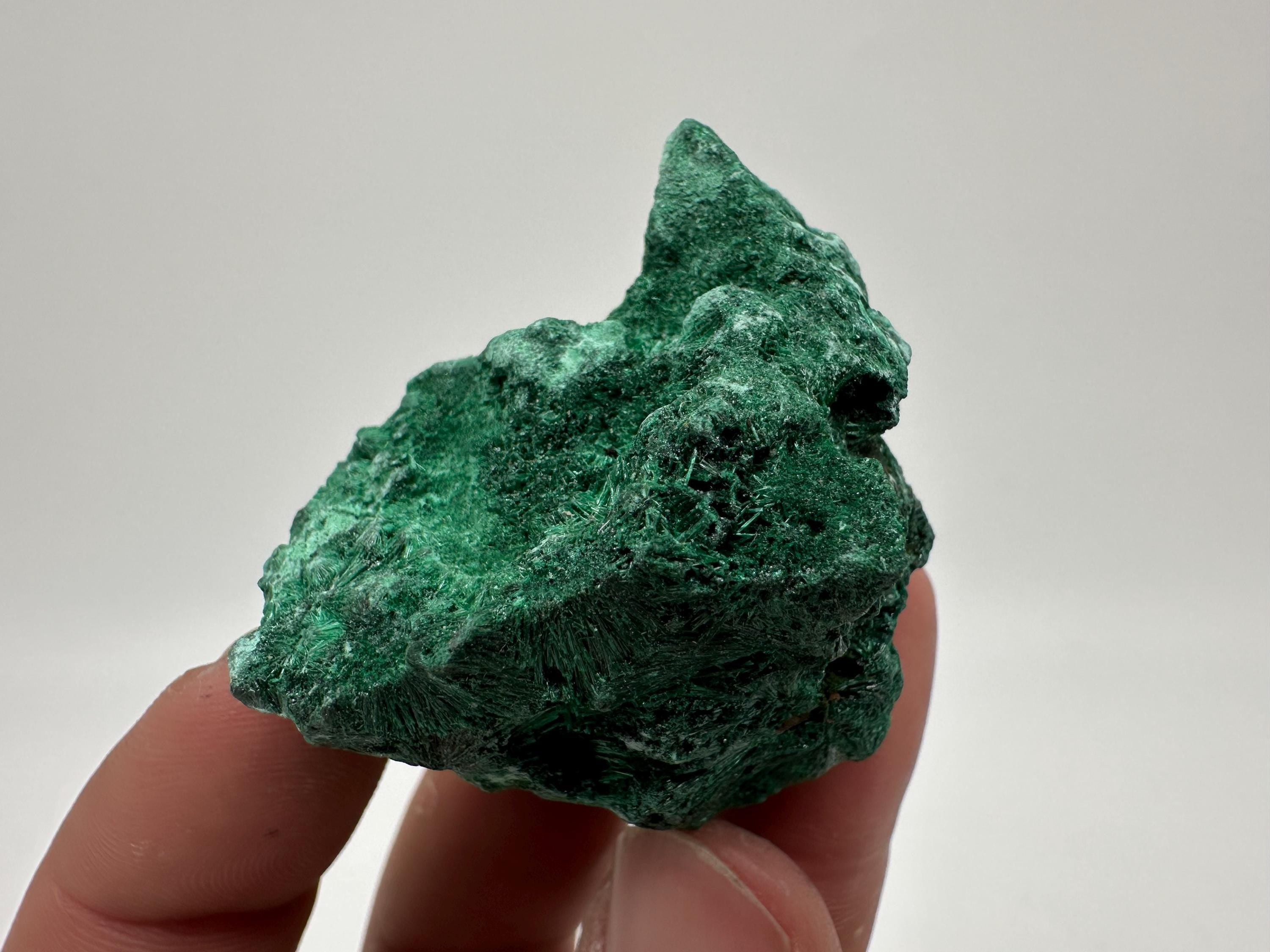 Polished Green Malachite Crystal, Congo Mineral Specimen