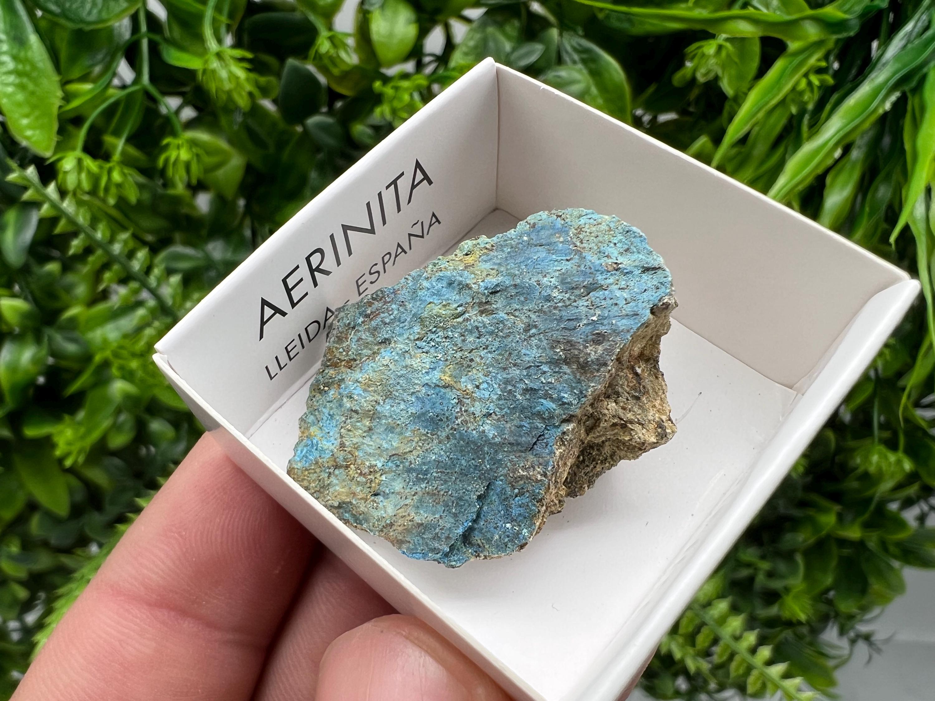Rare Raw Aerinite Crystal, Mineral Specimen from Lleida, Spain