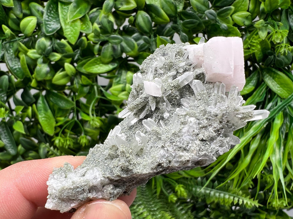 Calcite with Quartz Mineral Specimen, Borieva Bulgaria