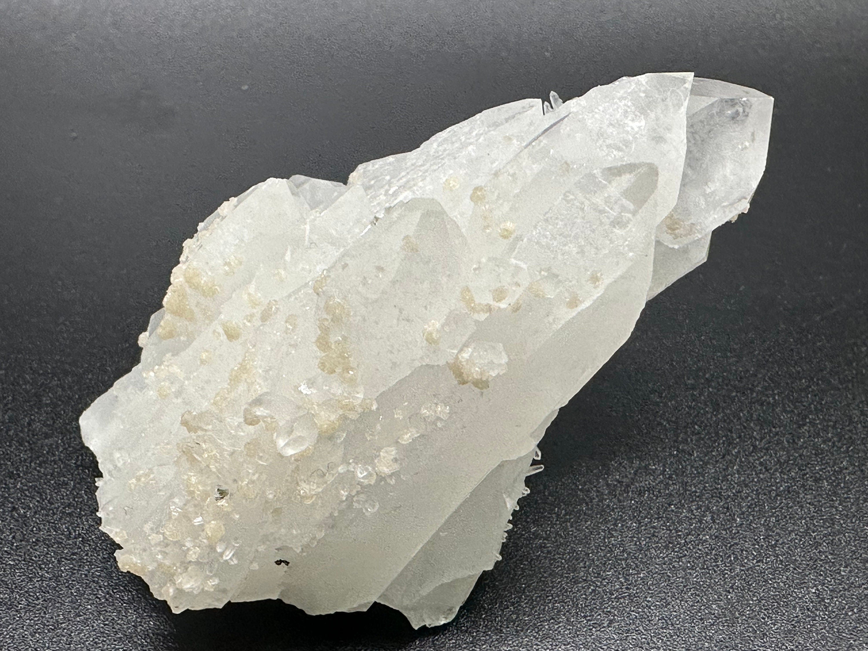 Milky Quartz with Calcite: Kryshev Dol Mine, Bulgaria