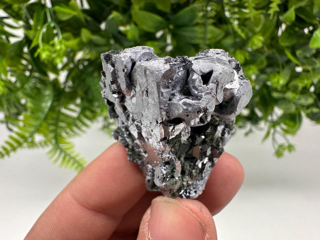 Skeletal Galena on Quartz, Borieva Mine Mineral Specimen