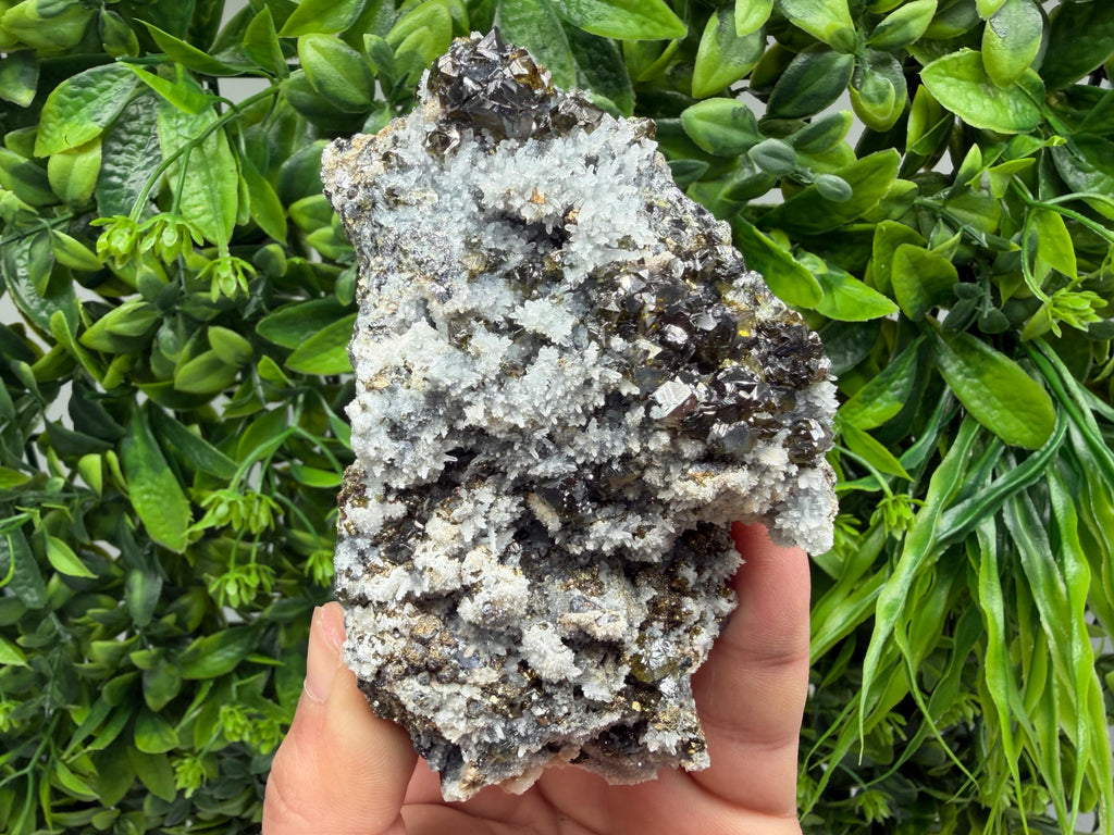 Stunning Gems Sphalerite Cleiopfane on Quartz from Krushev dol mine,Madan,Bulgaria,natural,collectible mineral specimen,home decor stone