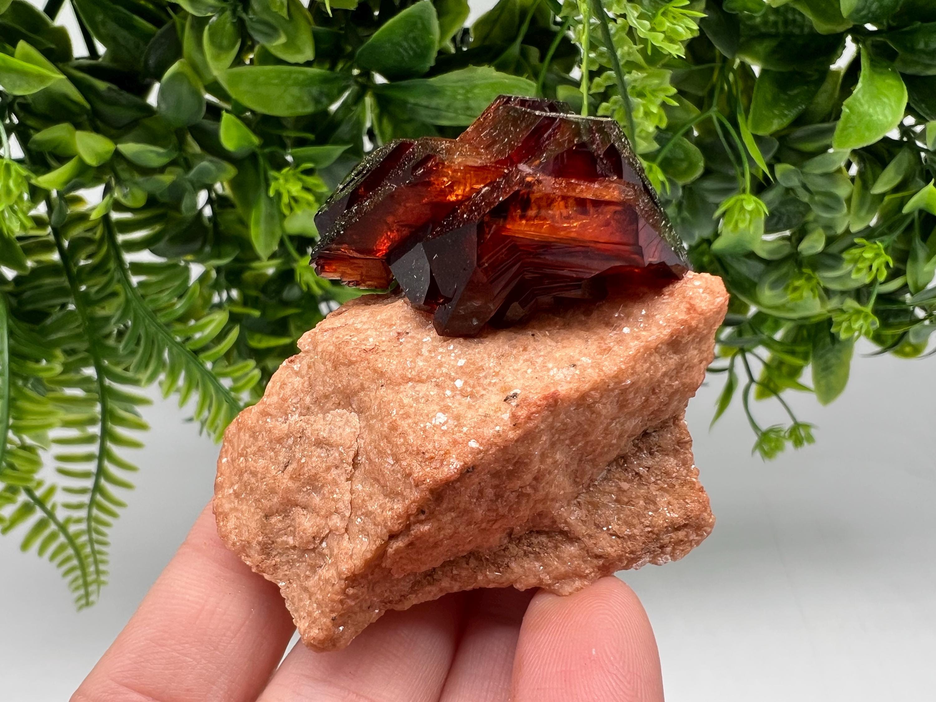 Orange-Brown Arcanite Mineral Specimen, Santa Ana Tin Mine