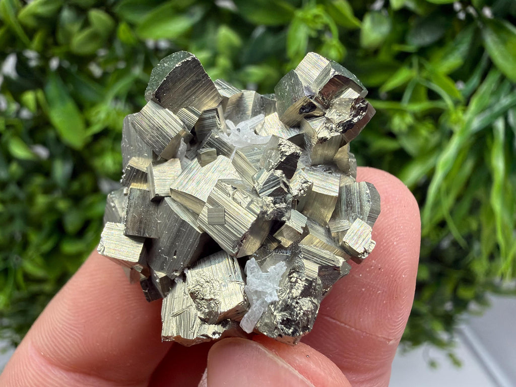 Rare Floating Pyrite Cluster, Fool’s Gold Crystal Decor