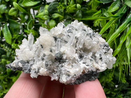 Calcite on Quartz Specimen: Borieva Mine, Bulgaria