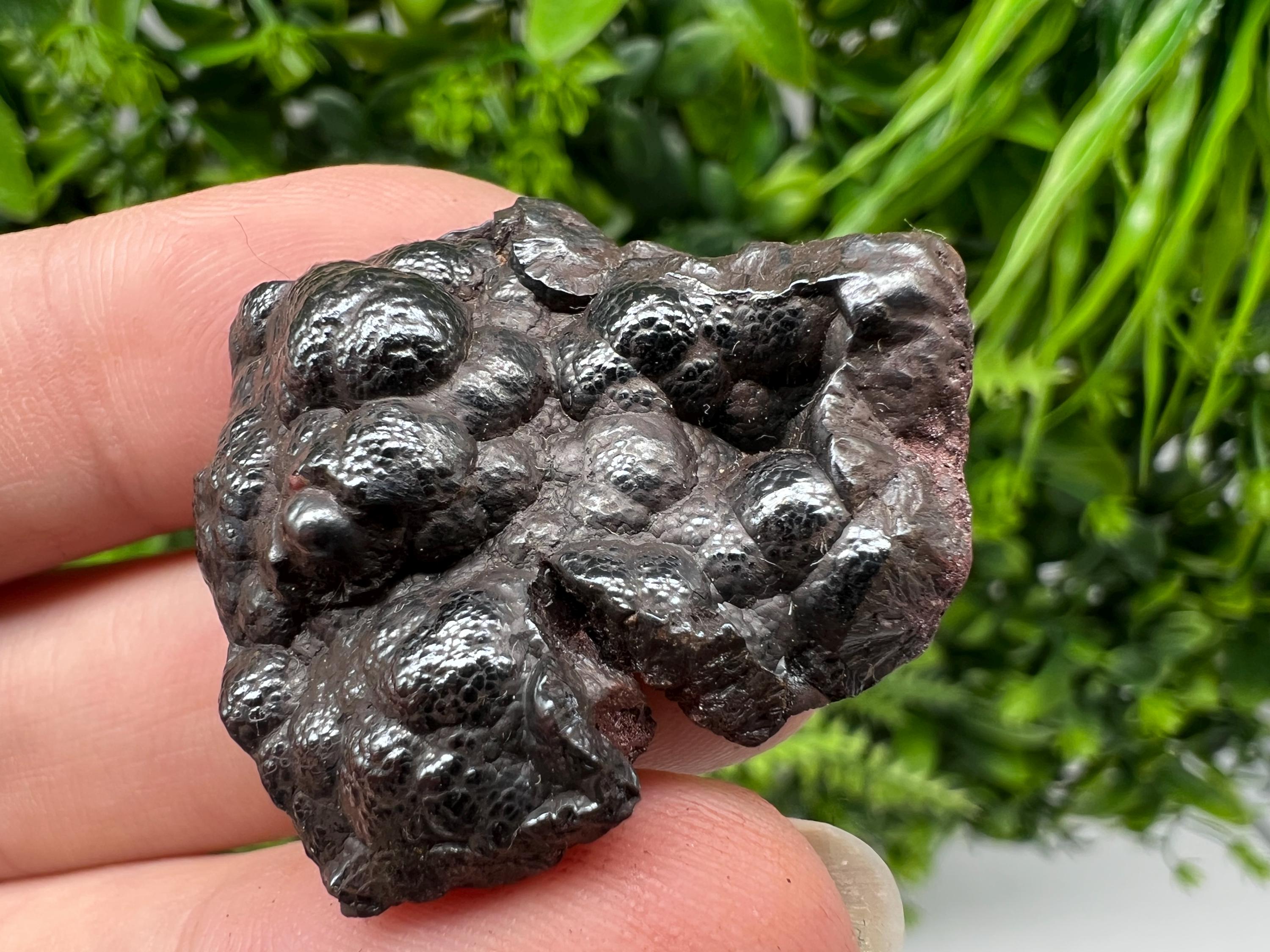 Botryoidal Black Hematite Specimen: Moroccan Crystal, Chakra Reiki