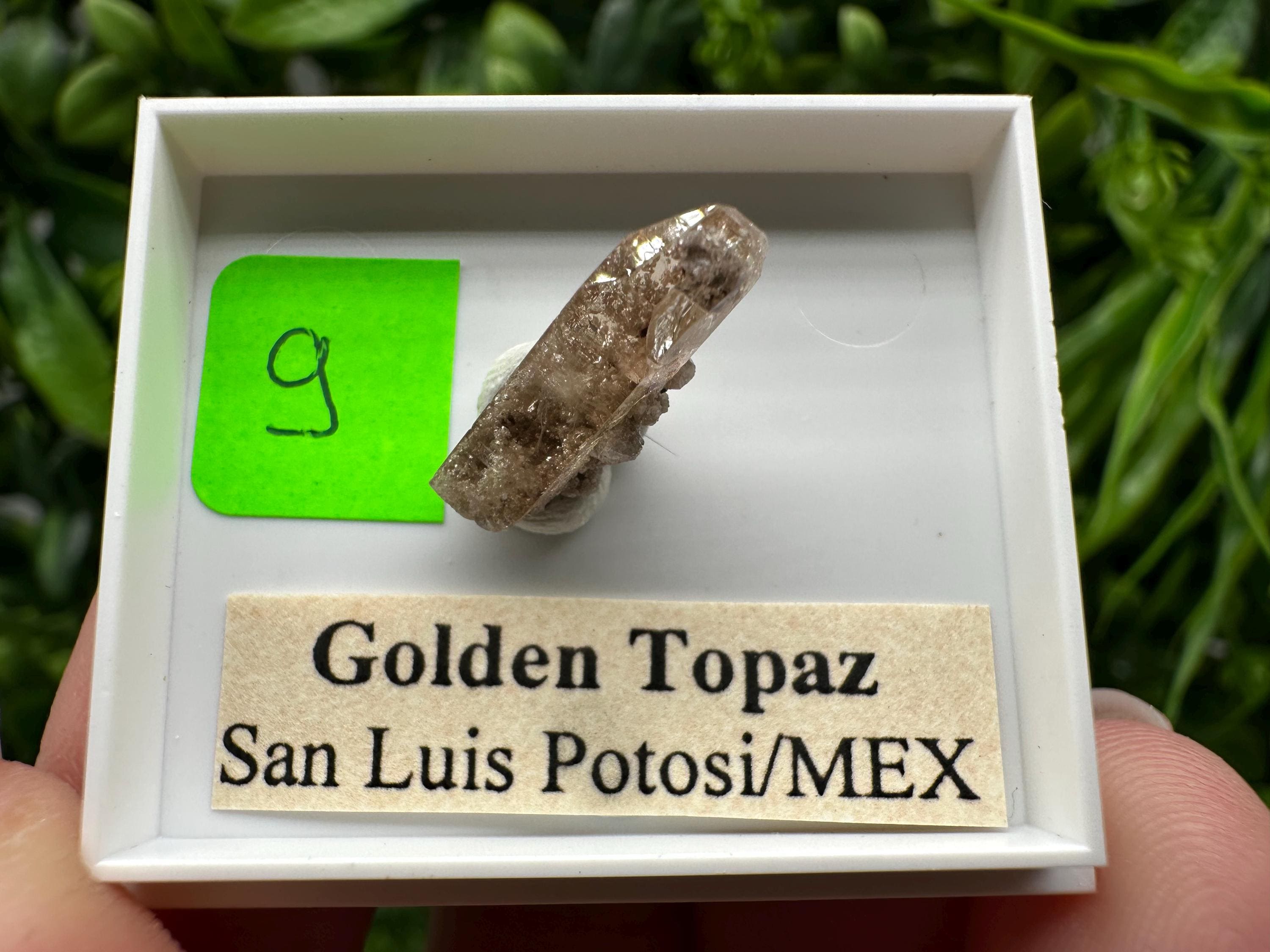 Golden Topaz Crystal, Mineral Specimen from Mexico