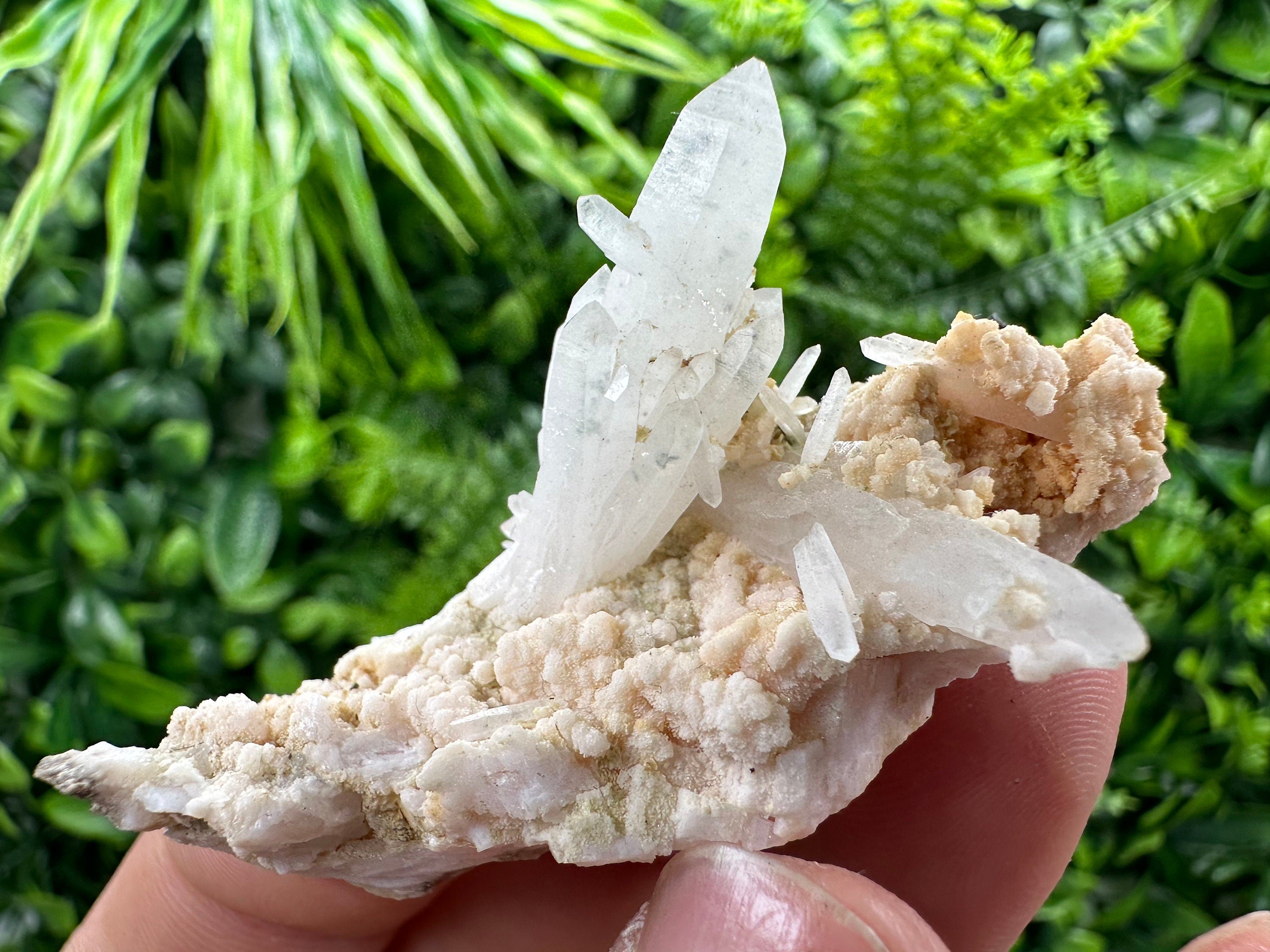 Quartz with Chlorite, Rhodochrosite & Siderite Mineral Specimen