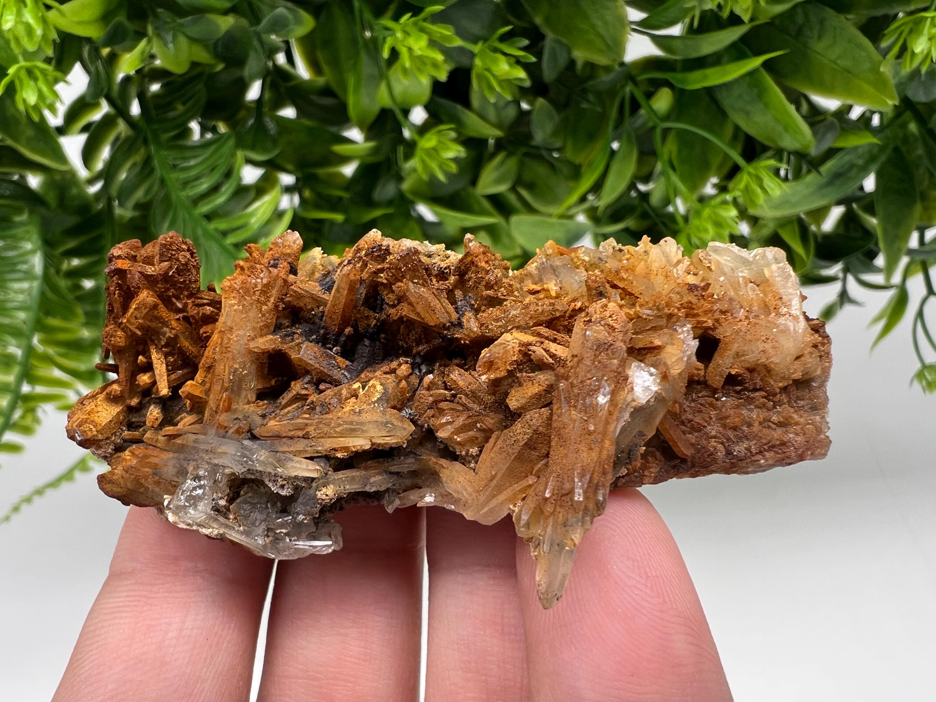 Bulgarian Quartz Specimen: Iron Oxide Limonite Mineral Collection