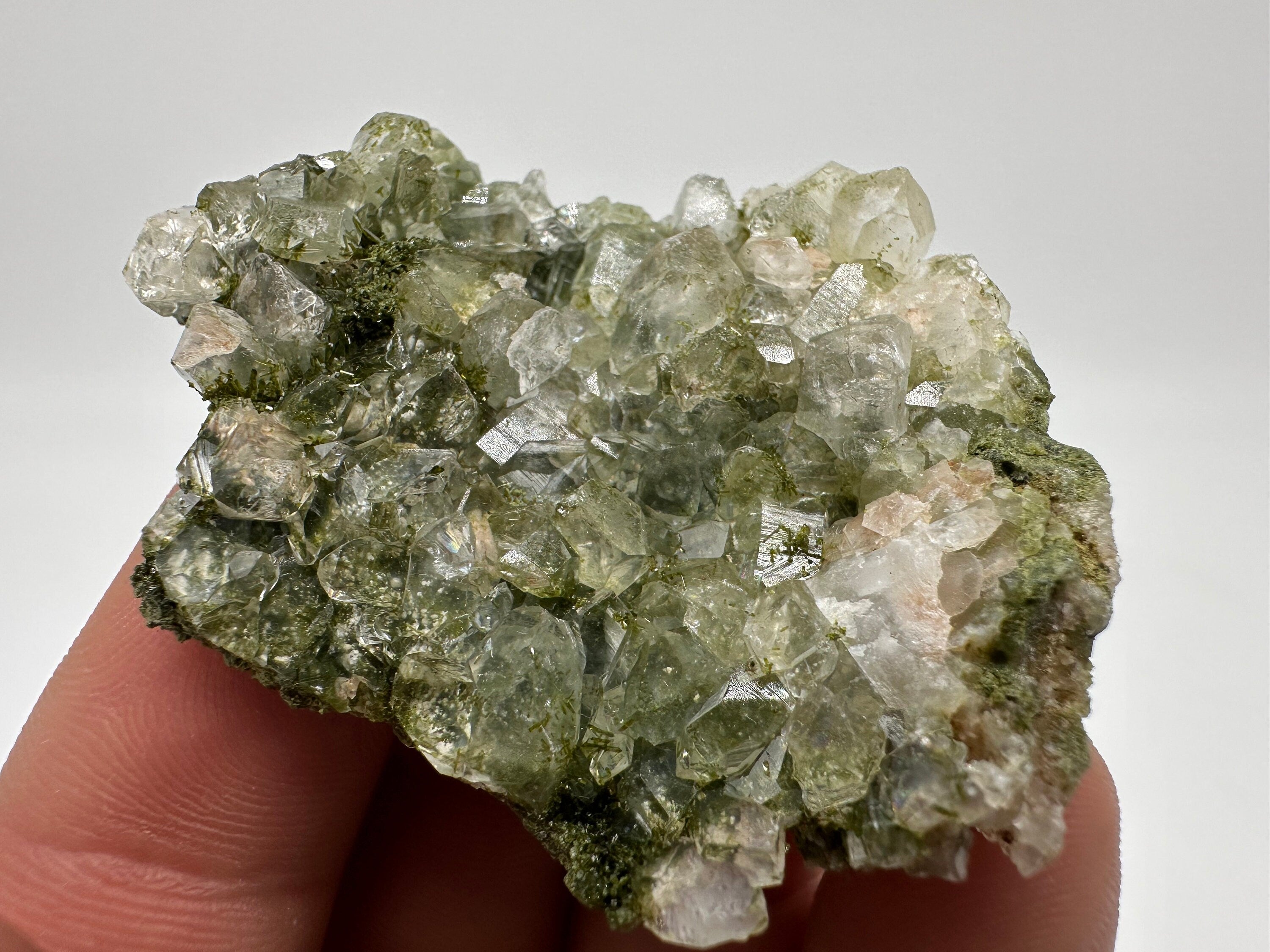 Rainbow Epidote with Quartz, Hakkari Turkey Mineral Specimen