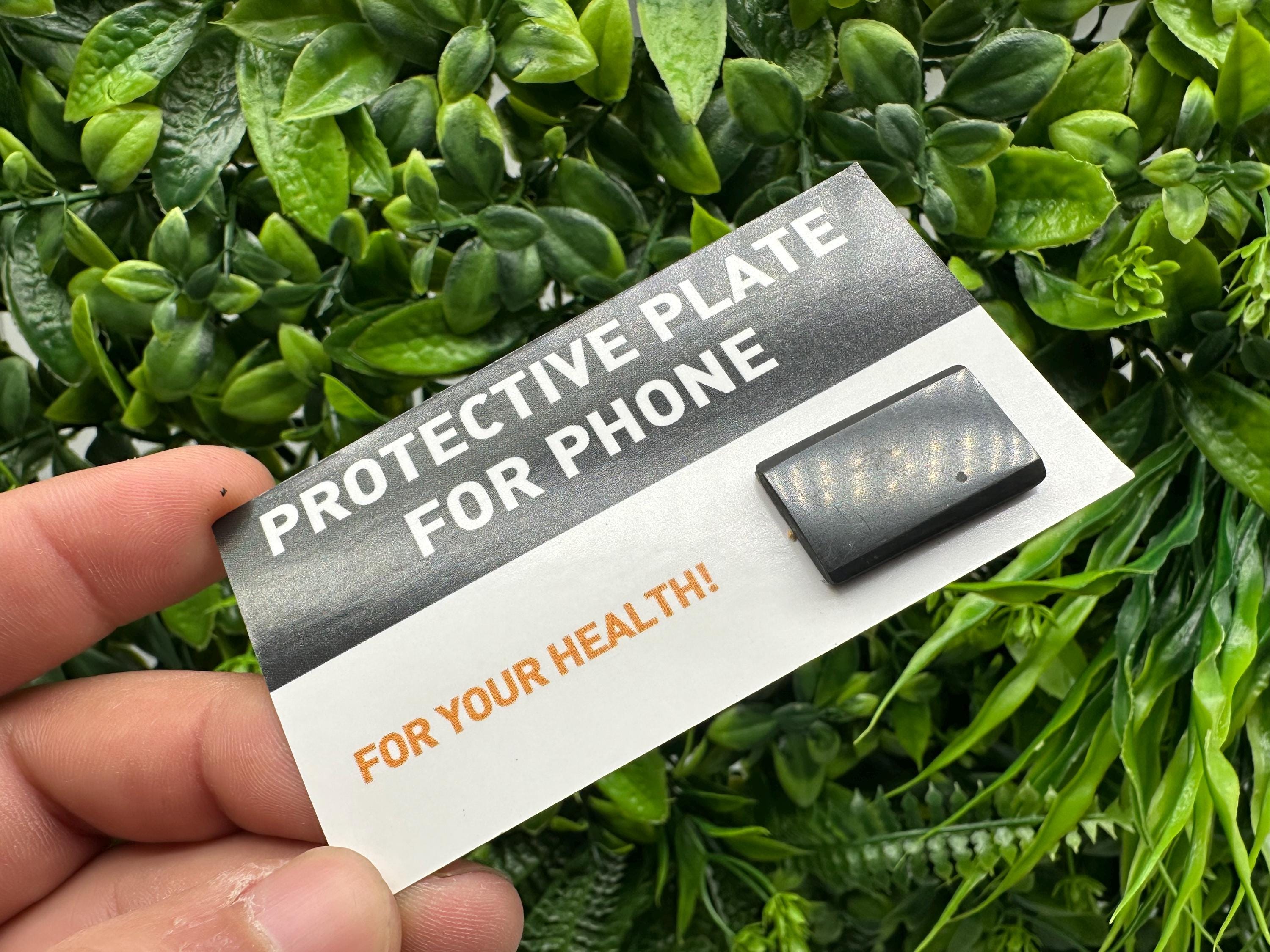Shungite Phone Sticker, EMF Radiation Protection, Origin Russia