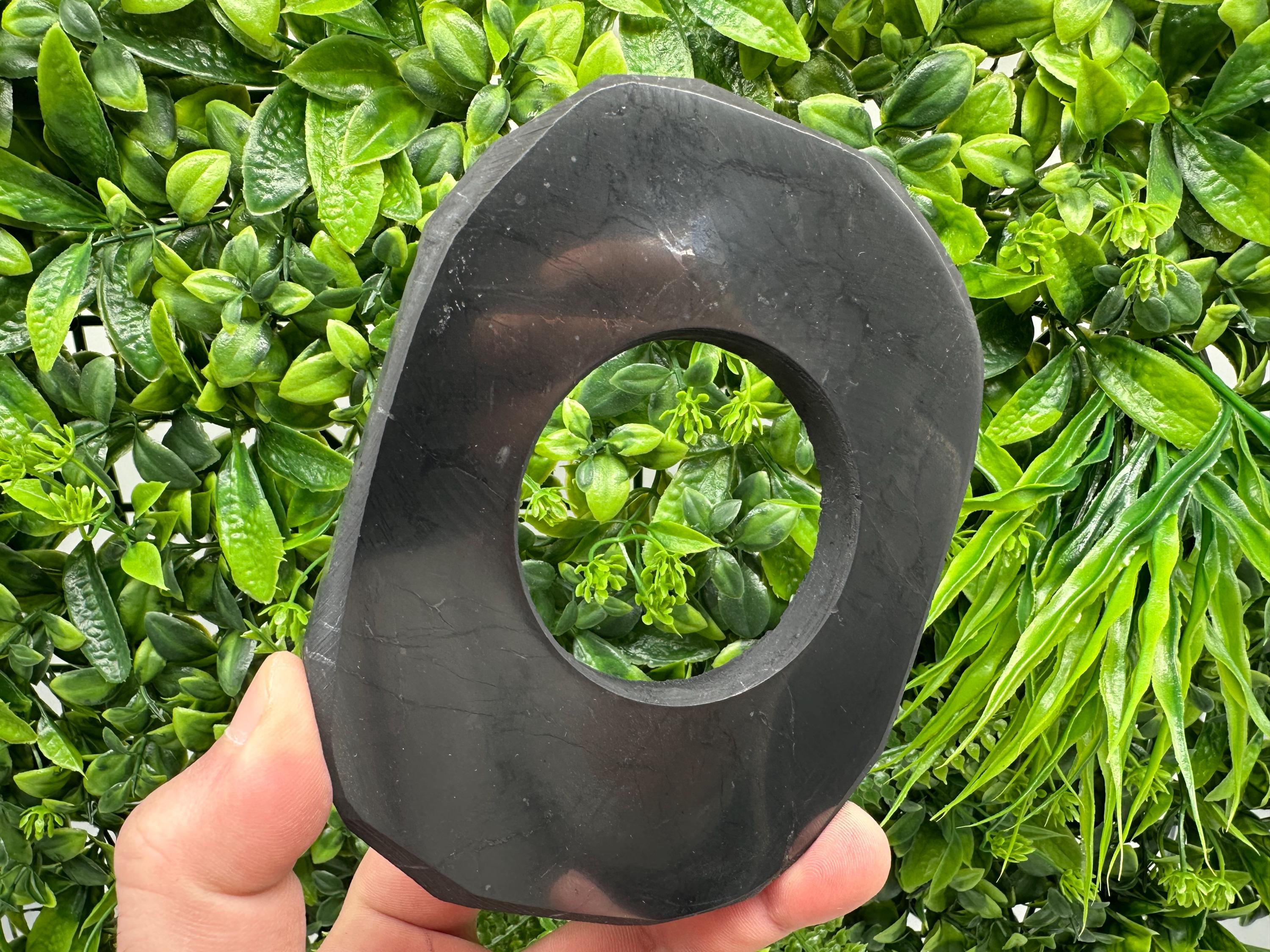 Large 20cm Shungite Sphere: EMF Protection, Healing Crystal