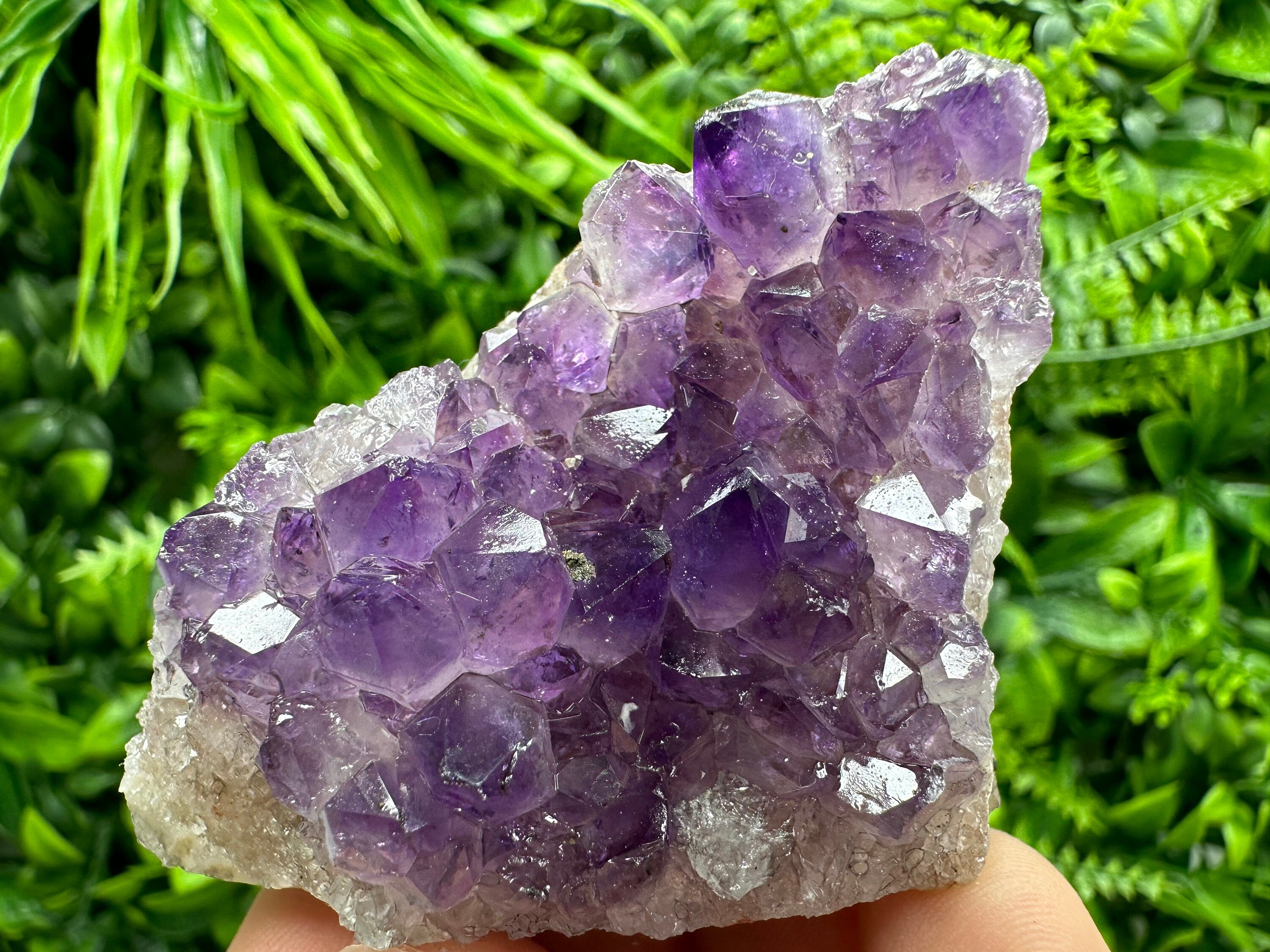 Uruguay Amethyst Cluster: Natural Purple Crystal, Home Decor