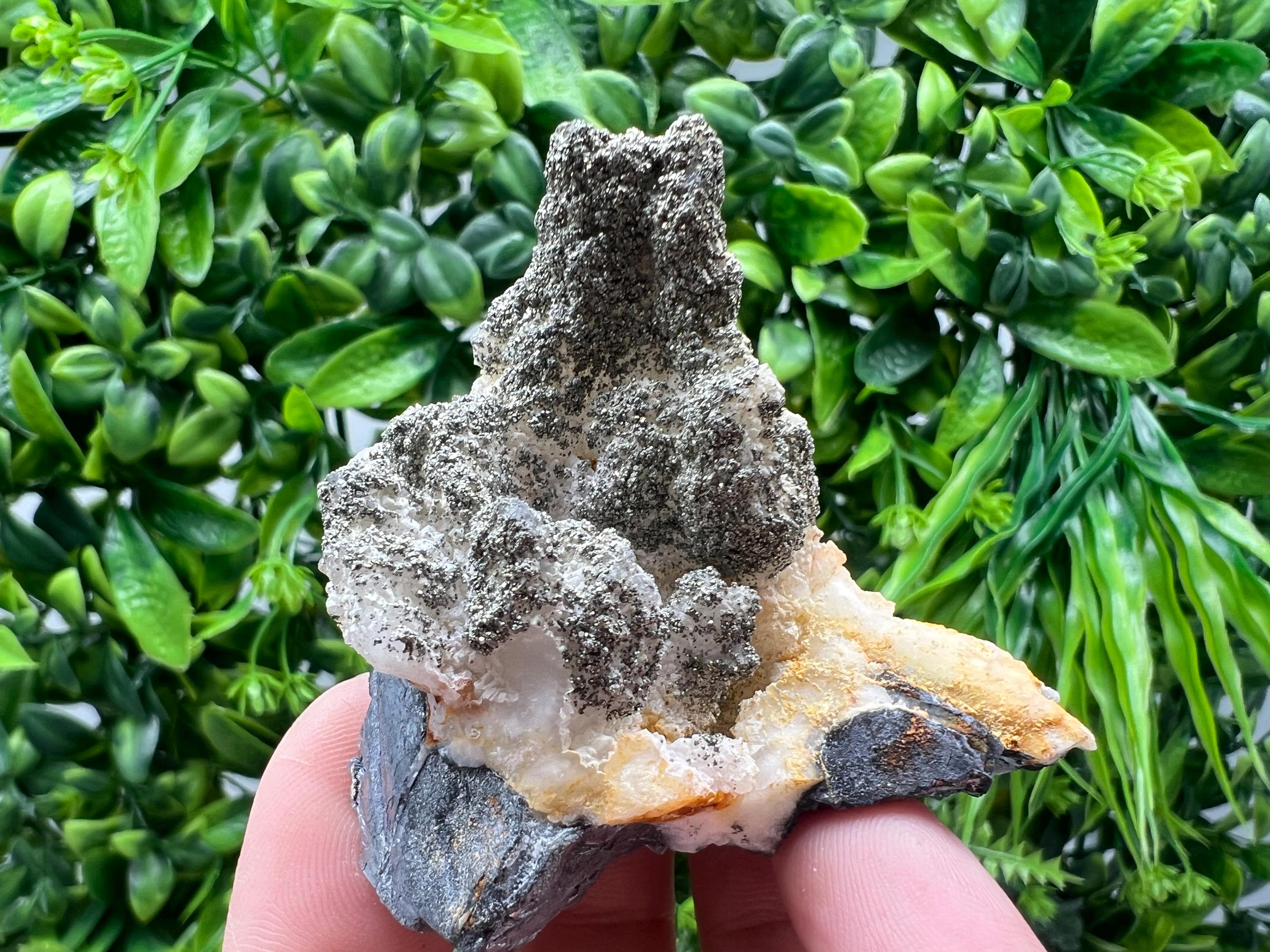 Barite Marcasite Cluster on Chalcedony, Androvo Mine, Bulgaria