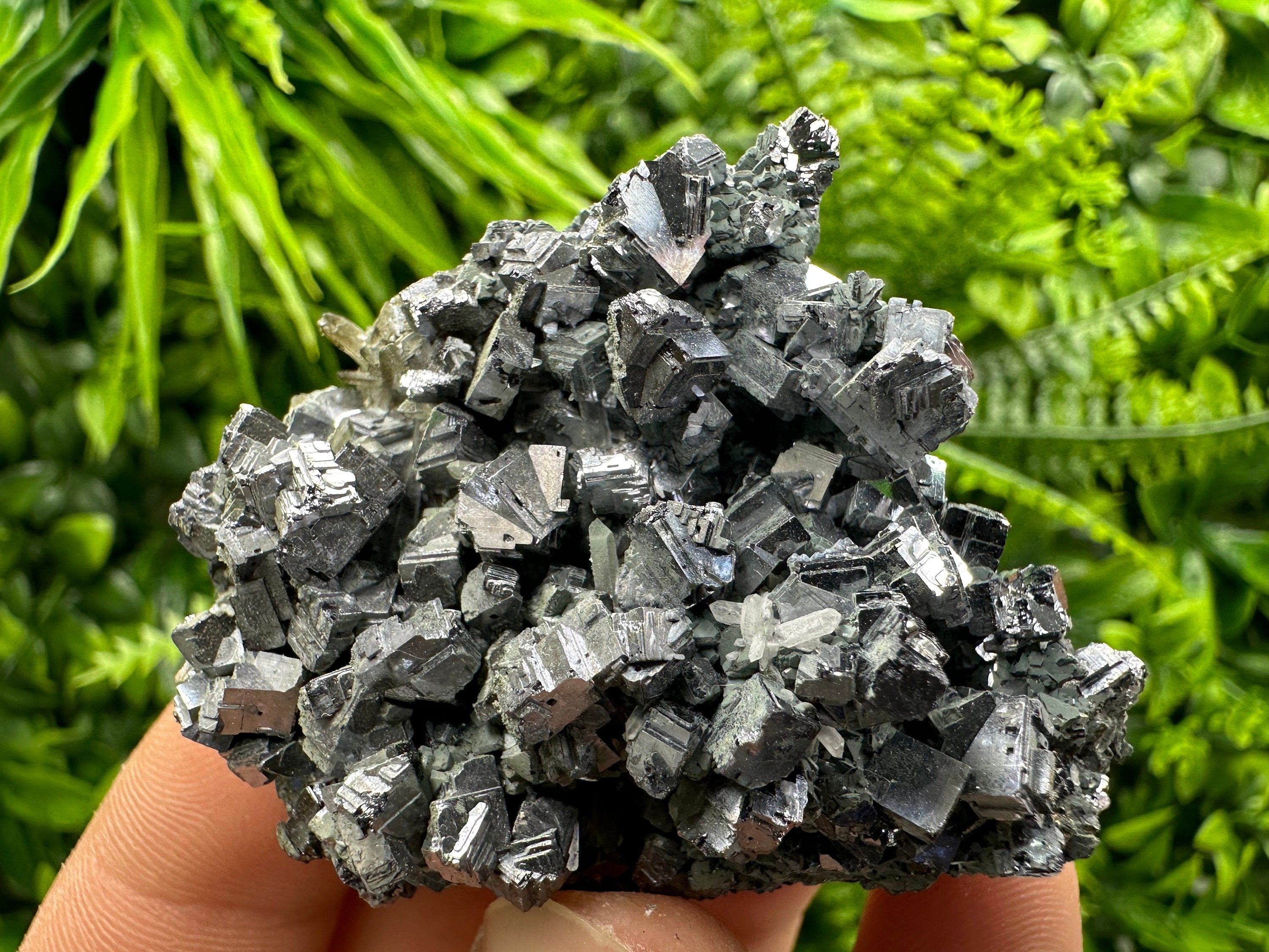 Skeletal Galena Mirror Crystal, Drujba Mine, Bulgaria