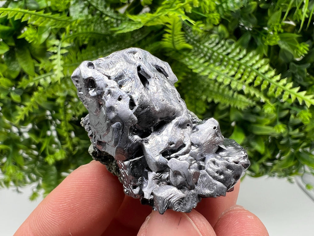 Skeletal Galena on Quartz, Bulgaria Mineral Specimen