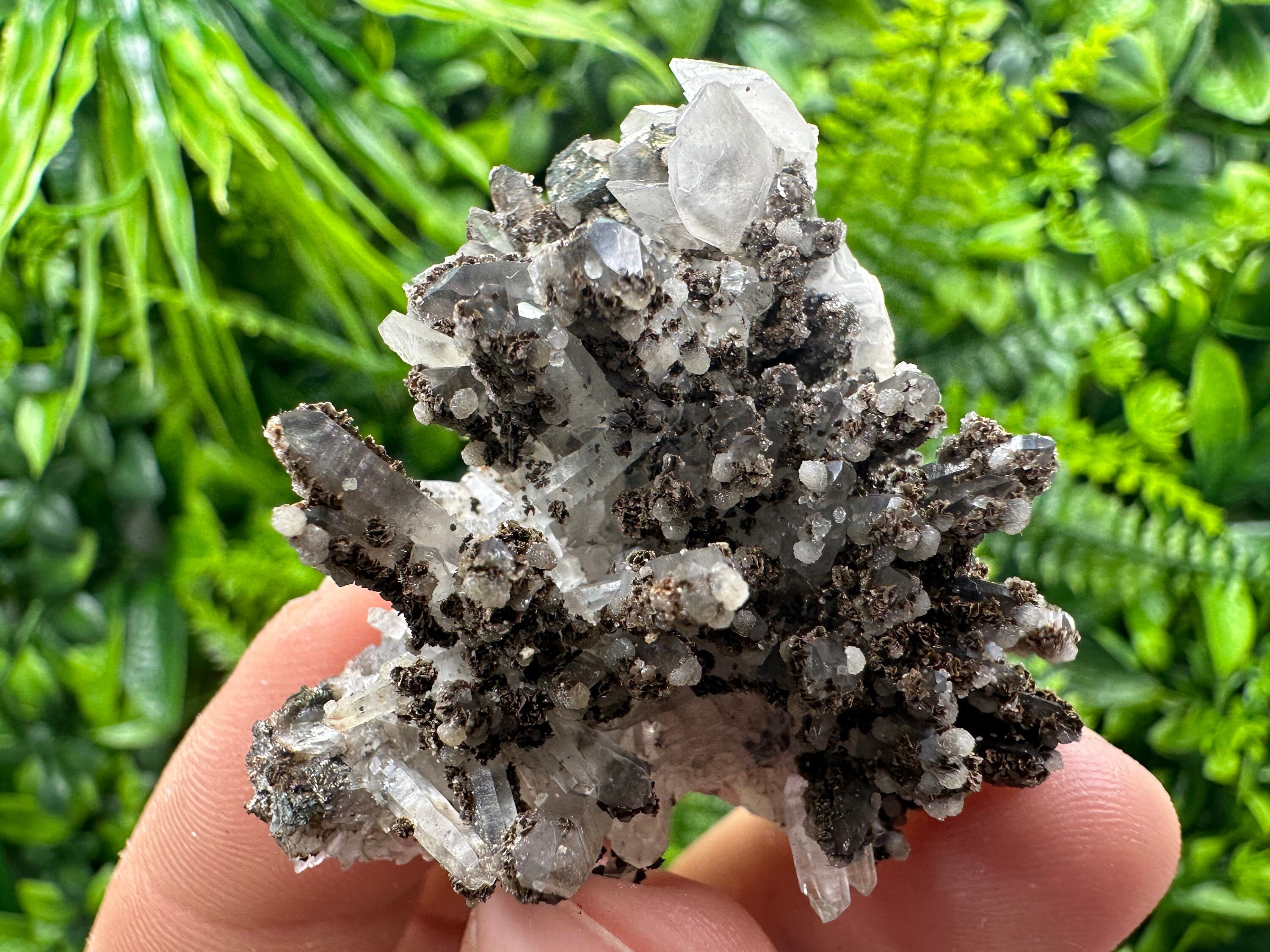 Quartz with Calcite: Bulgarian Crystal Home Decor Stone