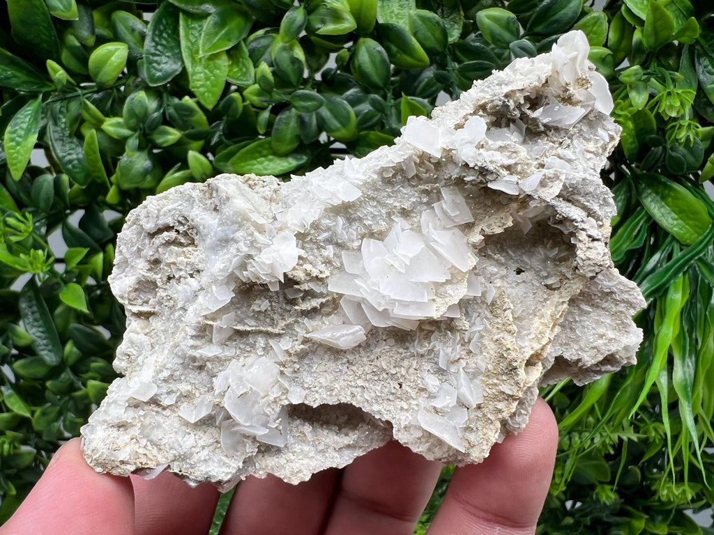 Calcite on Chalcedony, Bulgarian Mineral Specimen, Home Decor Stone
