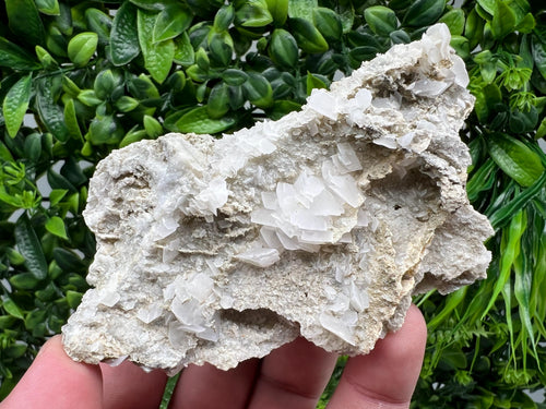 Calcite on Chalcedony, Bulgarian Mineral Specimen, Home Decor Stone