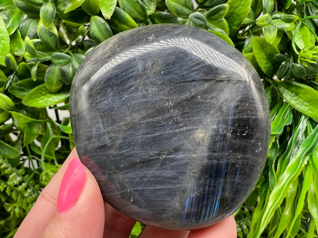 Polished Labradorite Crystal Decor Slab: Rainbow Multifire Stone