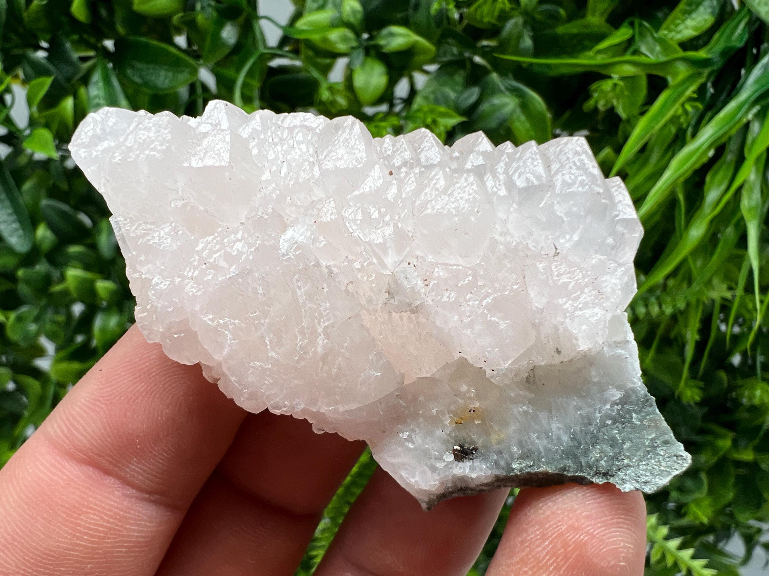 Rare UV Calcite Cluster, Djurcovo Mine, Bulgaria, Mineral Specimen