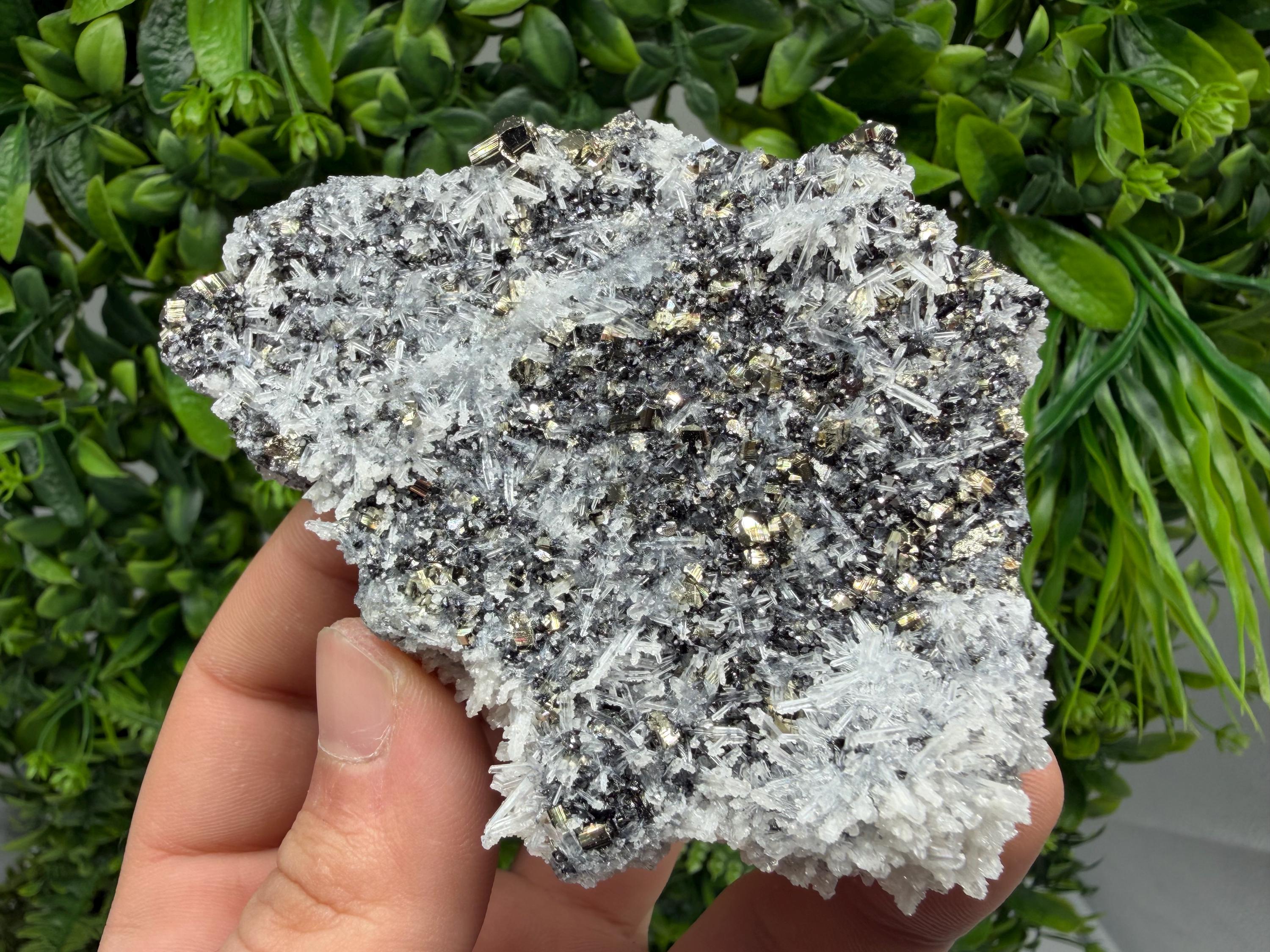Pyrite Sphalerite Quartz  Mineral Specimen, Krushev dol Mine